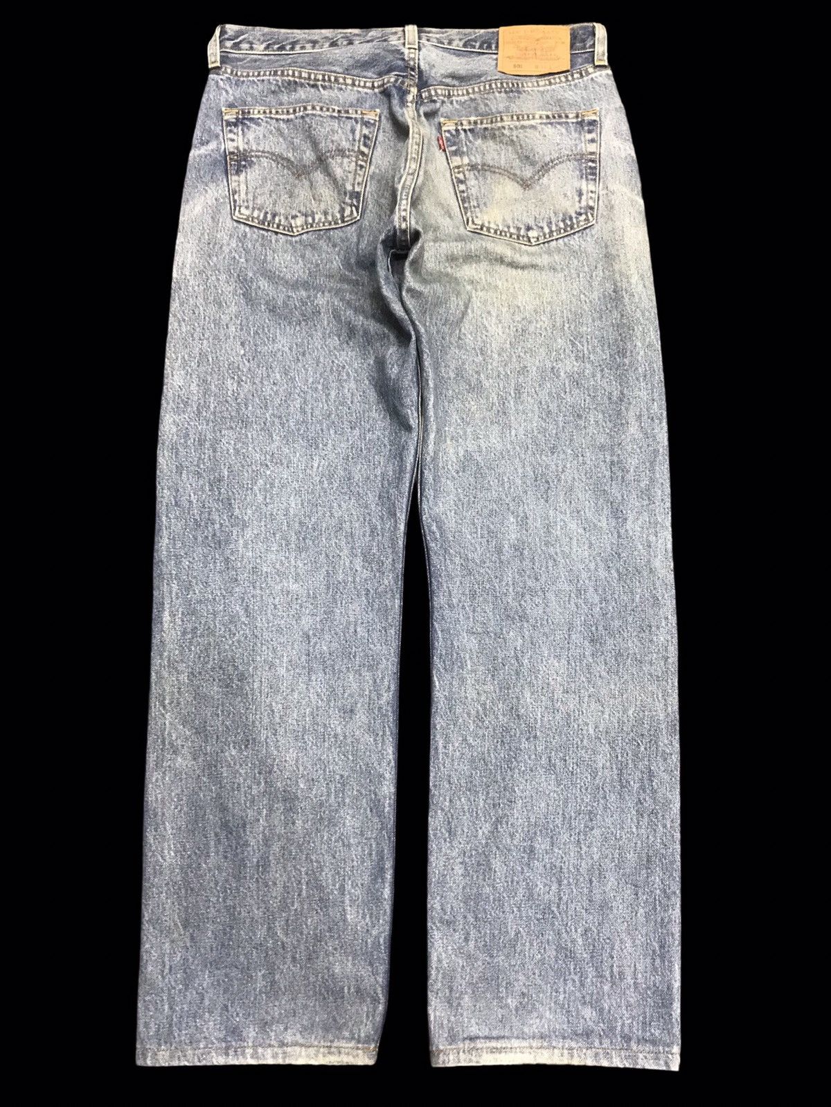 Levi's 💥VTG💥 Levis 501 Regular Medium Wash Distressed Denim F164 Size US 33 - 2 Thumbnail