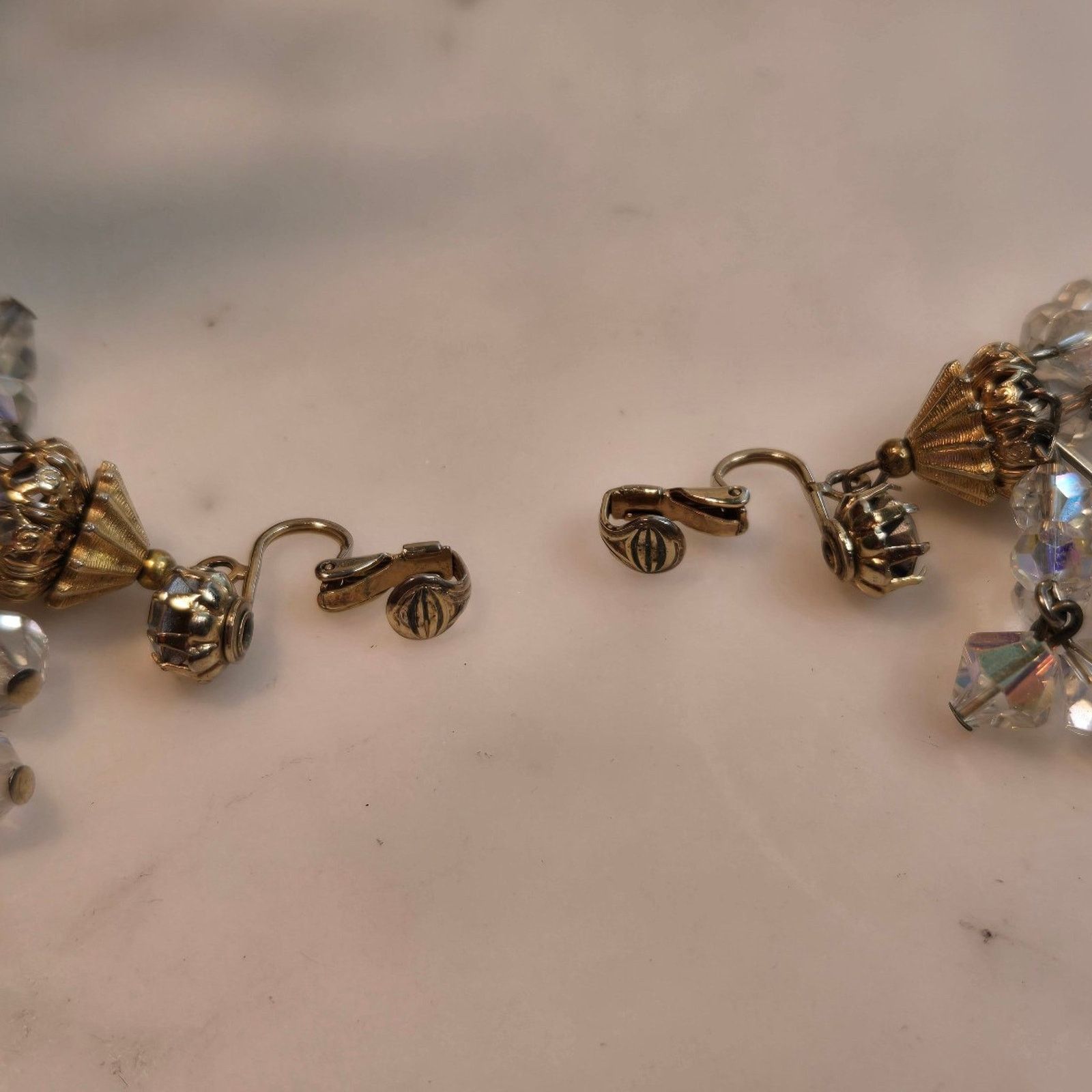 Vintage Vintage Crystal Beaded Chandelier Earrings Size ONE SIZE - 10 Thumbnail