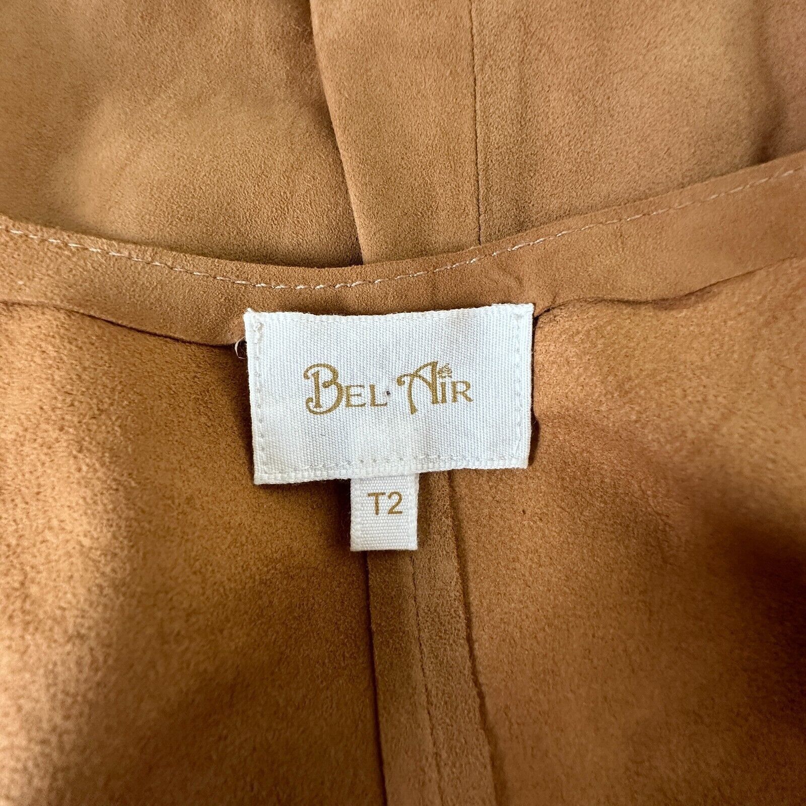 Other Belair Calvi Camel Goat Suede Sleeveless Fringed Dress T2 Size XS / US 0-2 / IT 36-38 - 8 Thumbnail