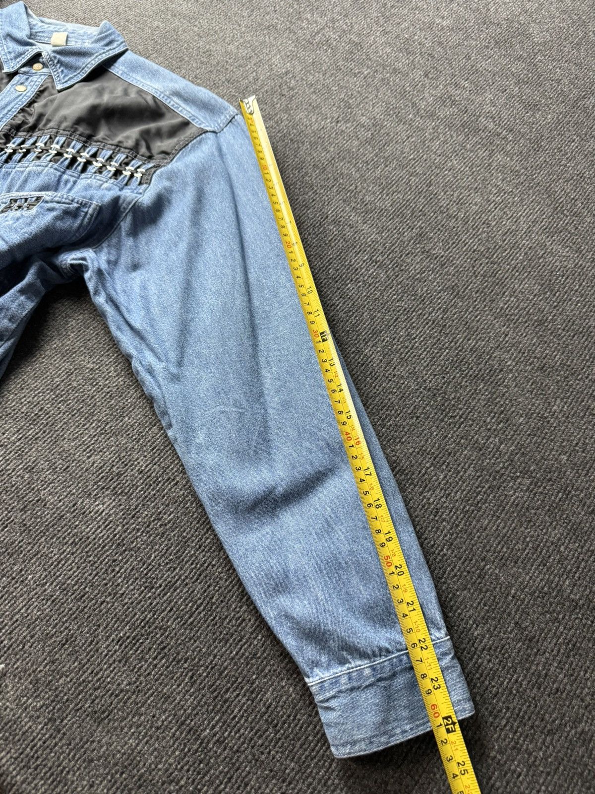 Vintage 90s Vintage Jacques Lorant Denim Cowboy Western Chain Shirt Size US XL / EU 56 / 4 - 19 Thumbnail