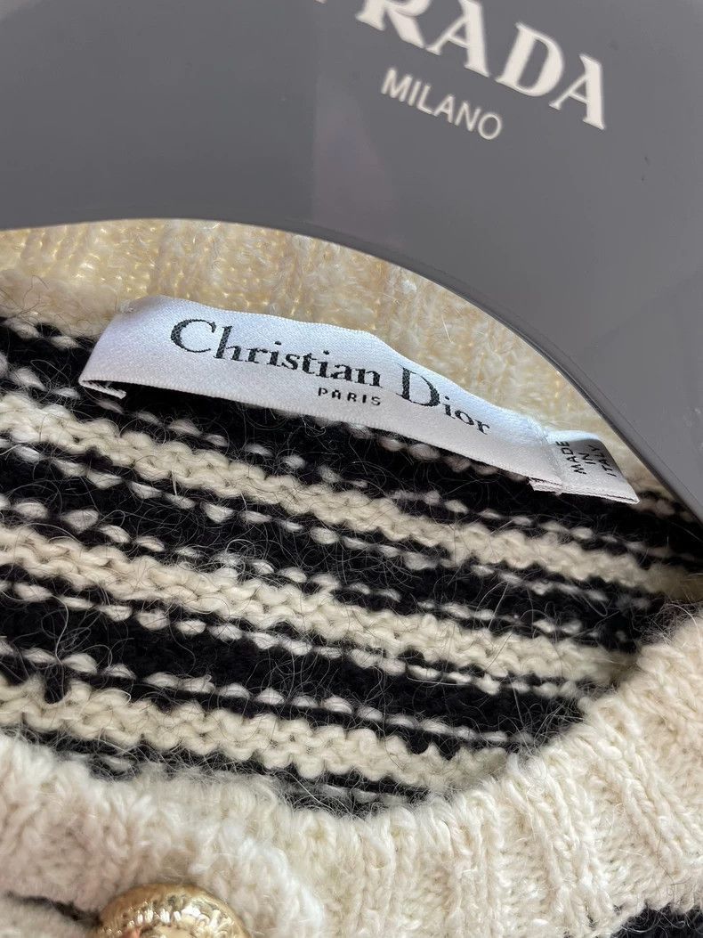Dior Dior Striped Cardigan Sweater Coat-2506 Size M / US 6-8 / IT 42-44 - 4 Thumbnail
