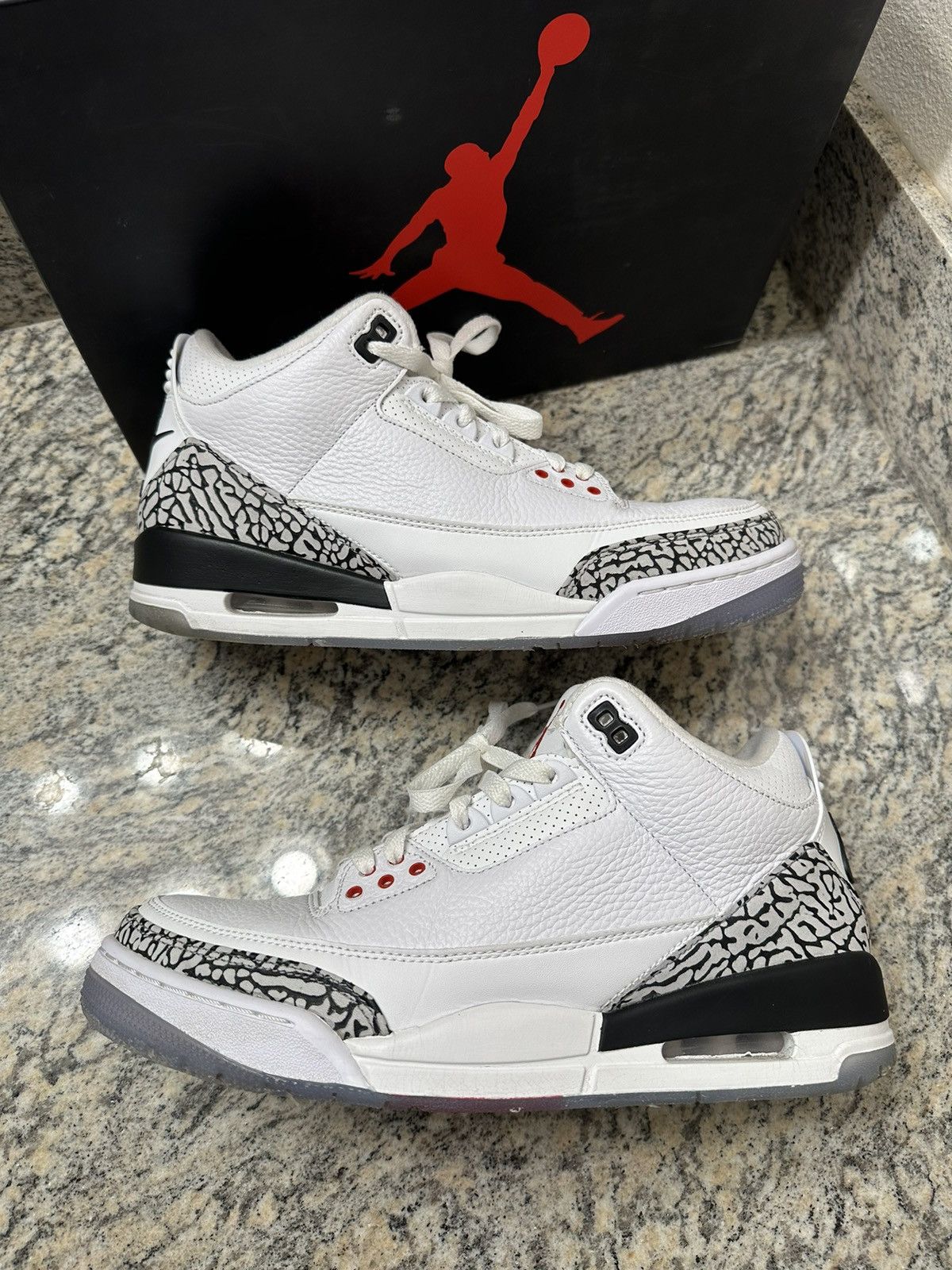 Nike Air jordan white cement 3 NRG free throw line Size US 9.5 / EU 42-43 - 1 Thumbnail