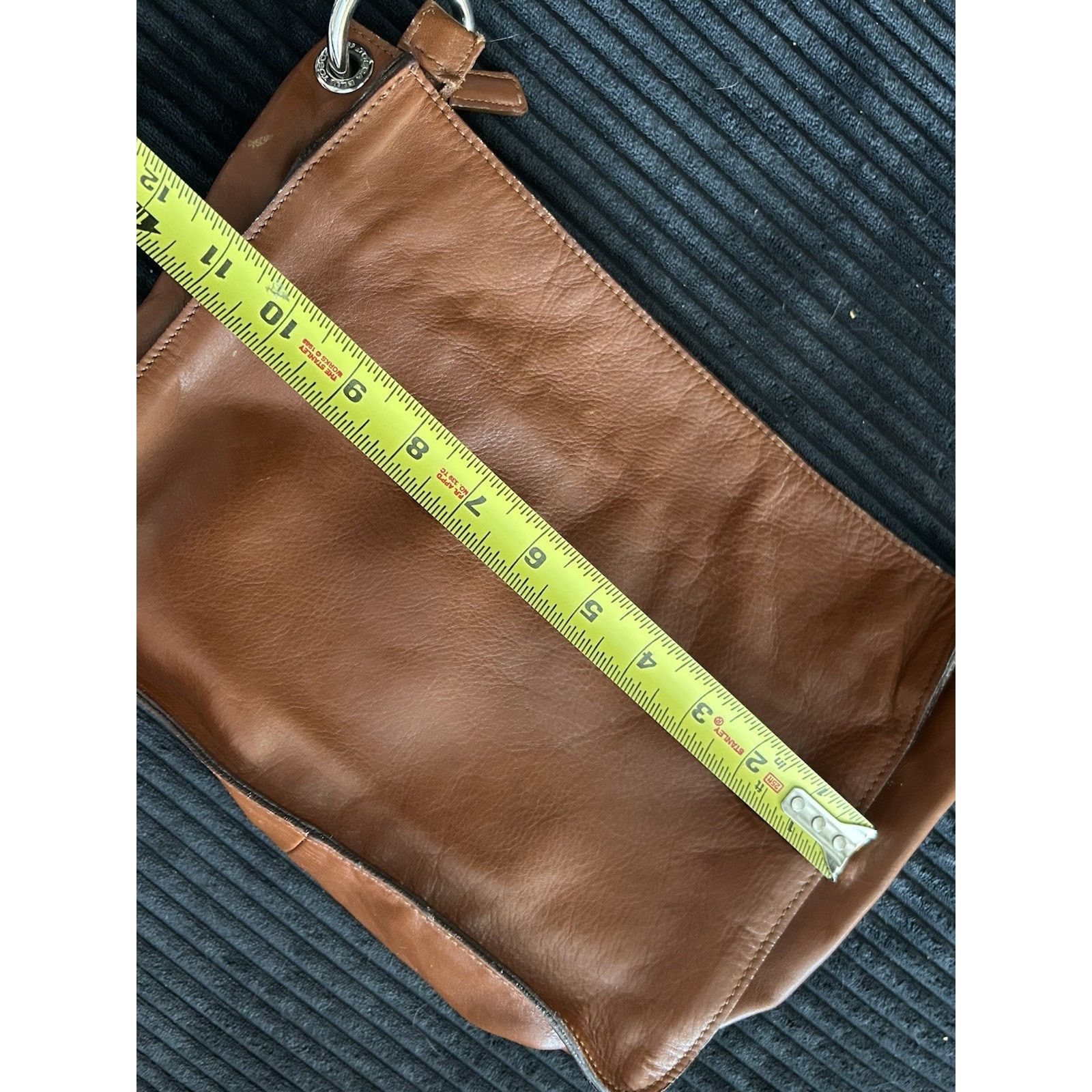 & Other Stories Tosca Blu Italian Brown Leather Hobo Bag with Silver-Toned Size ONE SIZE - 9 Thumbnail