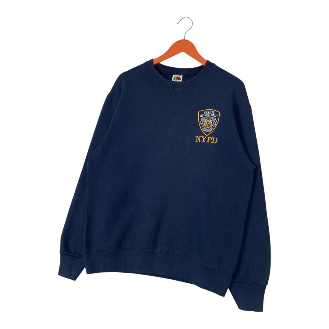 Fruit Of The Loom Vintage Fruit Of The Loom Inspired NYPD Sweatshirt Size US M / EU 48-50 / 2 - 2 Thumbnail