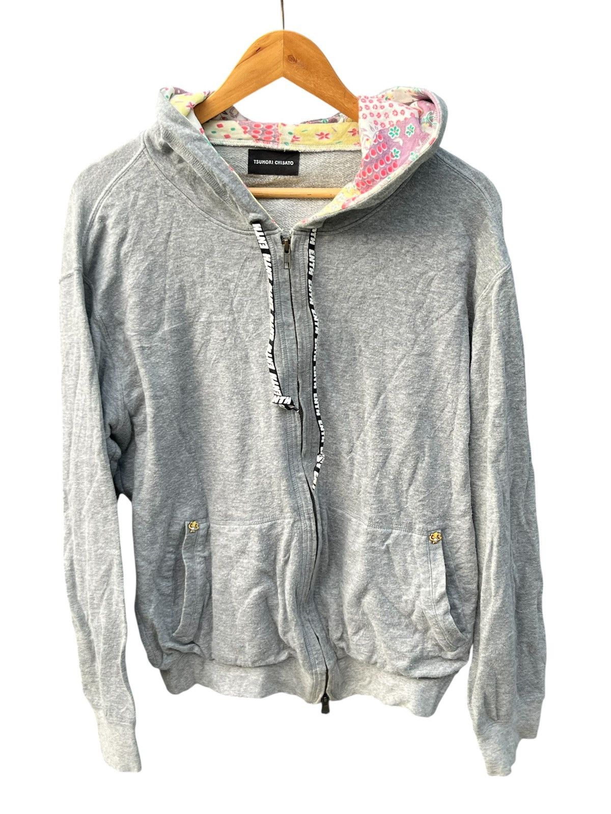 Issey Miyake Tsumori Chisato Patch Print Zip Hoodie Japan Archive Size US XL / EU 56 / 4 - 6 Thumbnail