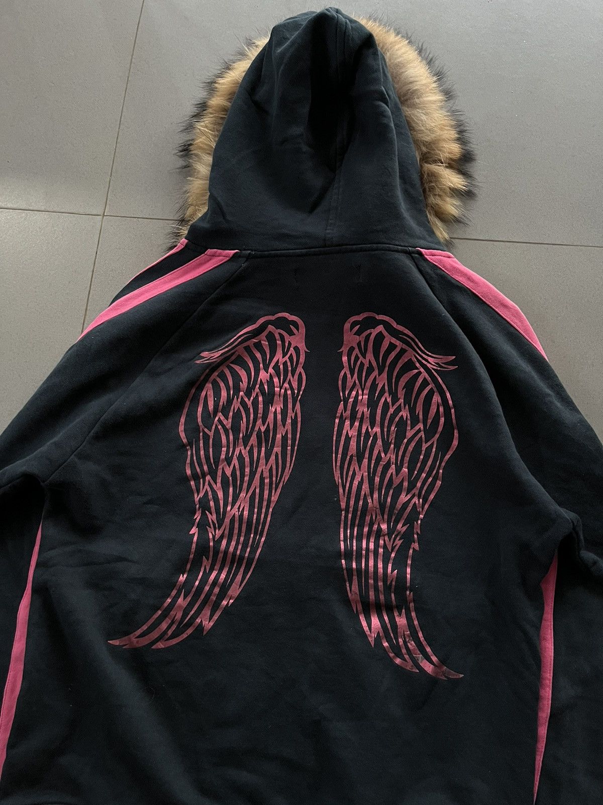 If Six Was Nine JAPANESE ATC+INTHEATTIC FUR WINGS ZIPHOODIE VKEI GOTHIC PUNK Size US M / EU 48-50 / 2 - 4 Thumbnail