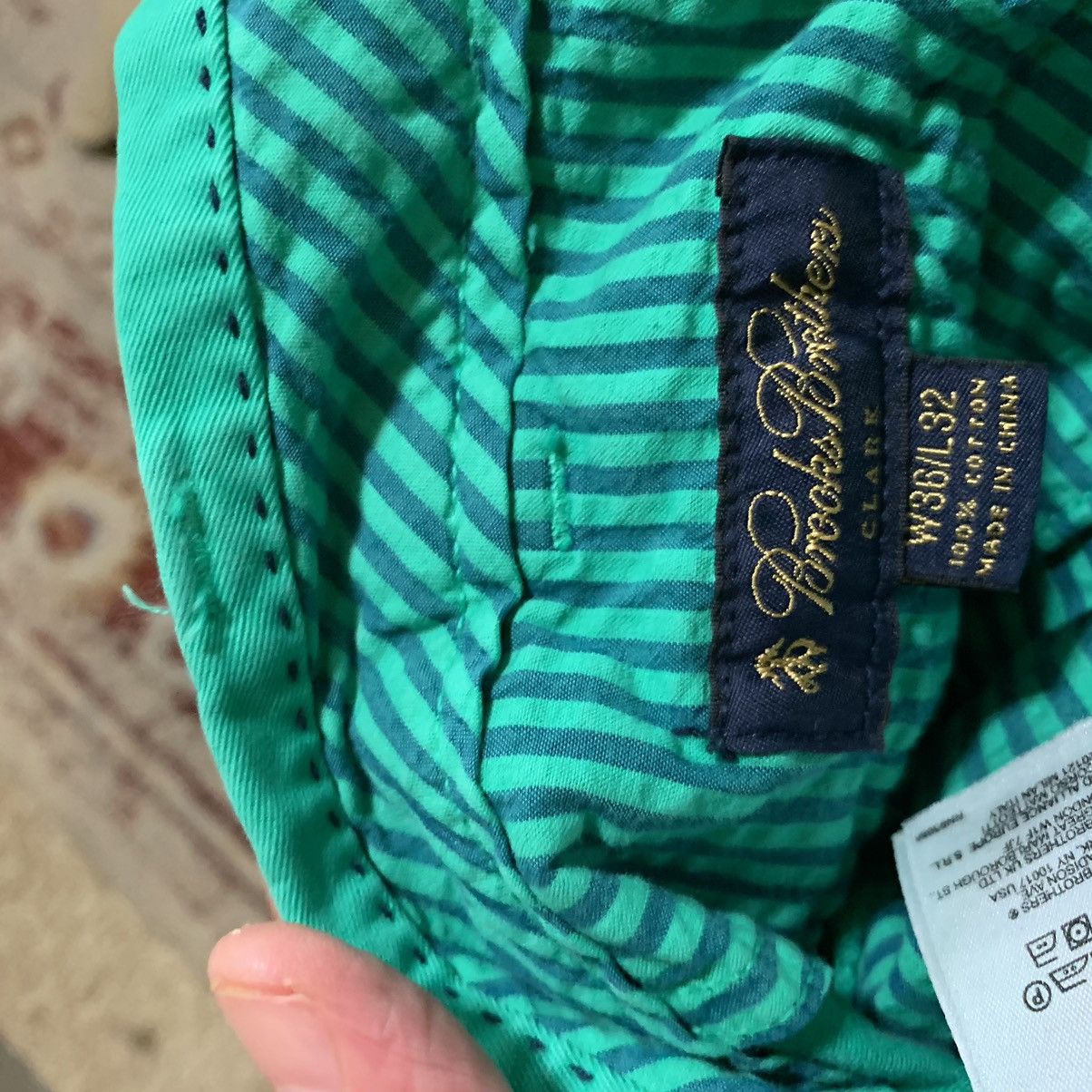 Brooks Brothers Clark cotton FF trousers Size US 36 / EU 52 - 8 Thumbnail