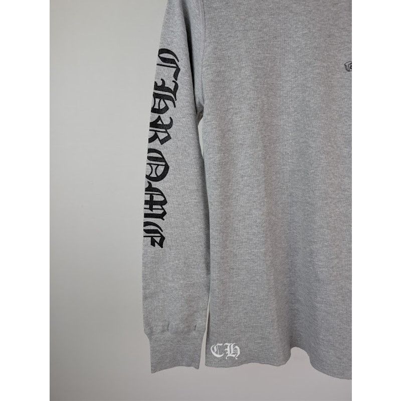 Chrome Hearts o1rshd1 Scroll Logo Long-Sleeve T-Shirt in Grey Size US L / EU 52-54 / 3 - 5 Thumbnail