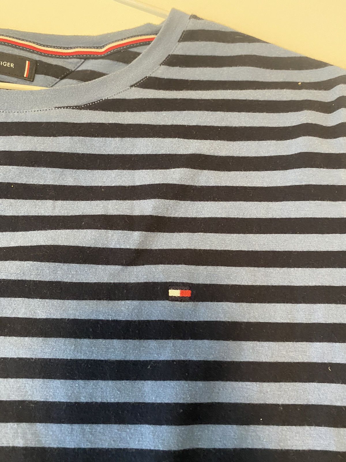 Tommy Hilfiger × Tommy Jeans Navy Blue Tommy Hilfiger Striped T-Shirt Size US XL / EU 56 / 4 - 3 Thumbnail