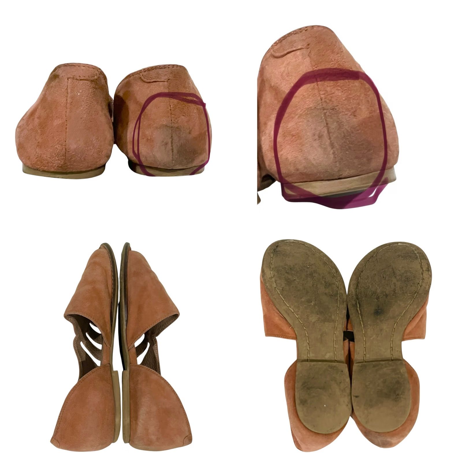 Seychelles Seychelles Radiant Flats Suede Sandals Slip On Women’s Sz 7 Pink Terracotta/Coral Sandals Flats Size US 7 / IT 37 - 8 Thumbnail