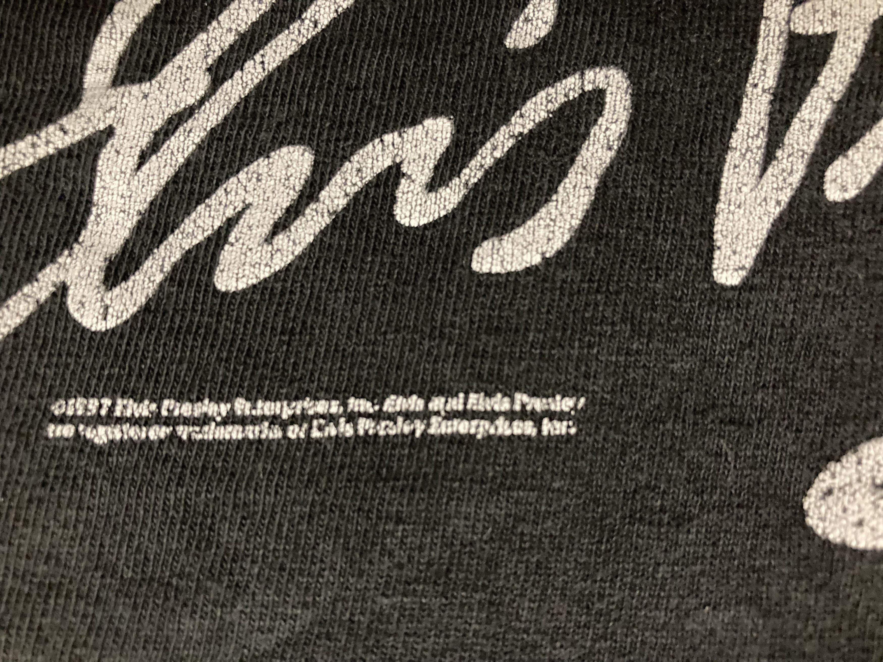 Band Tees × Vintage Vintage 1997 Elvis Presley Viva Las Vegas T-Shirt Size US L / EU 52-54 / 3 - 6 Thumbnail