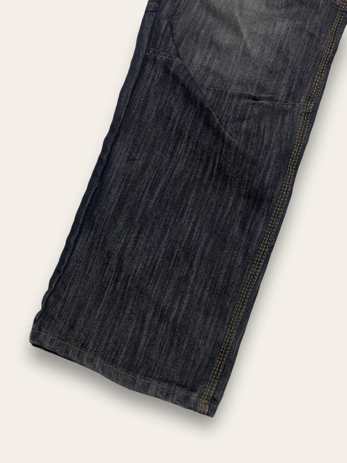 Jean Vintage NO FEAR Cargo Multi Pocket Denim Black Jeans Size US 36 / EU 52 - 3 Thumbnail
