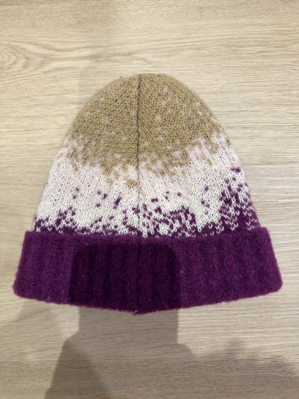 Y/Project Y/Project Purple & Beige Gradient Knit Beanie Size ONE SIZE - 2 Thumbnail