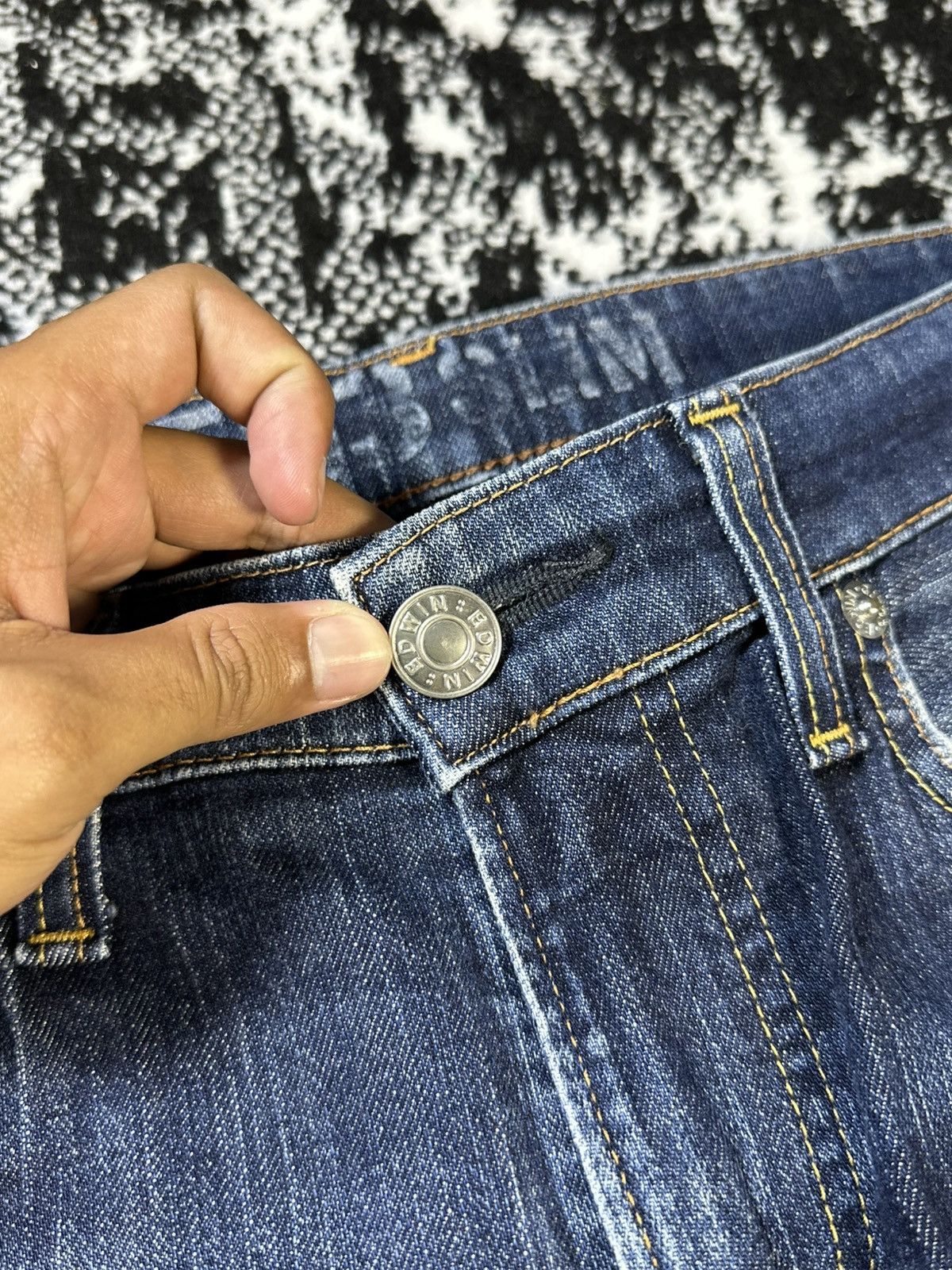 Undercover 2000s Flare Edwin 503 Blue Trip Mud Washed Denim Size US 30 / EU 46 - 4 Thumbnail