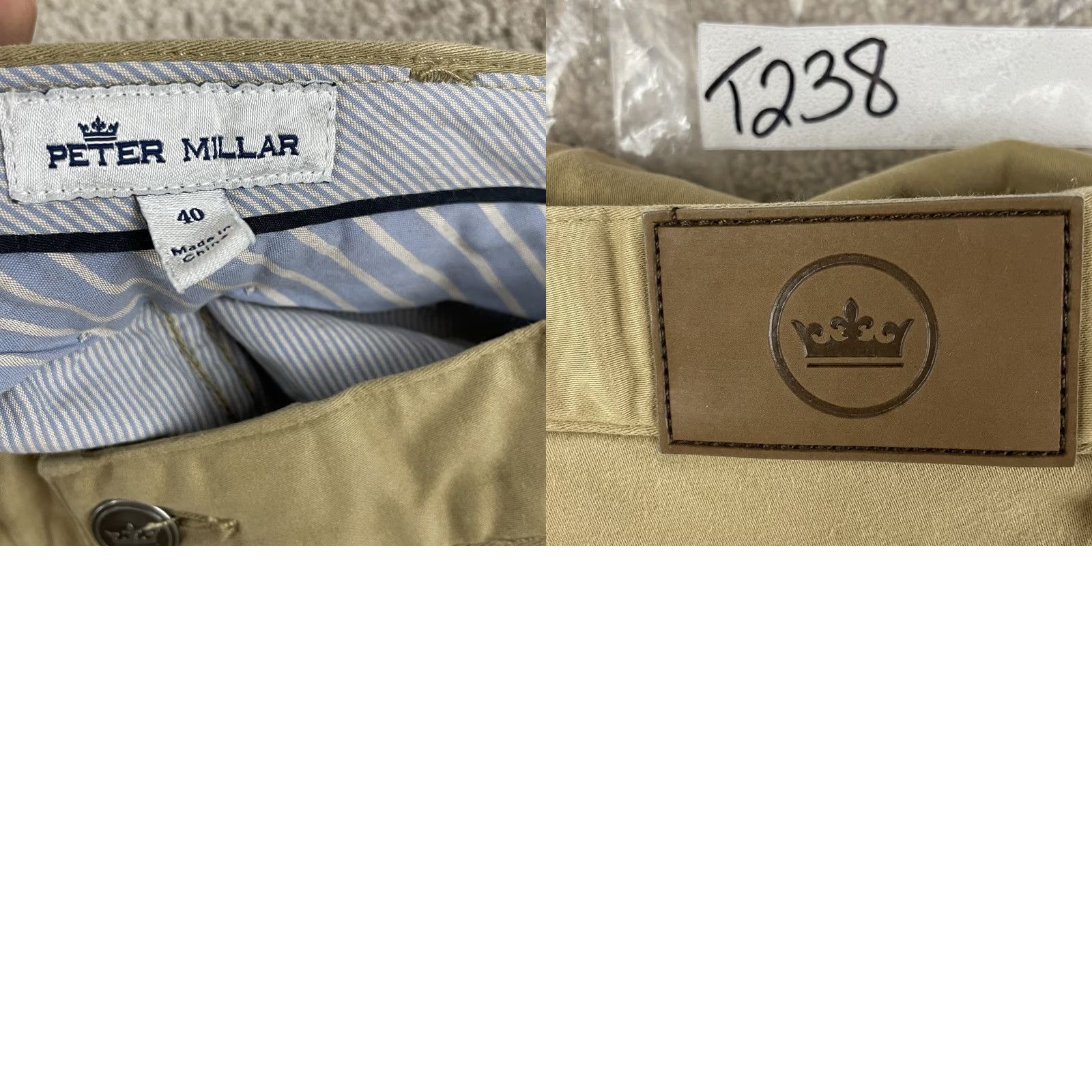 Peter Millar VINTAGE Peter Millar Pants 40x33 Sateen 5-Pocket Khaki Stretch Everyday T238 Size US 40 / EU 56 - 8 Thumbnail