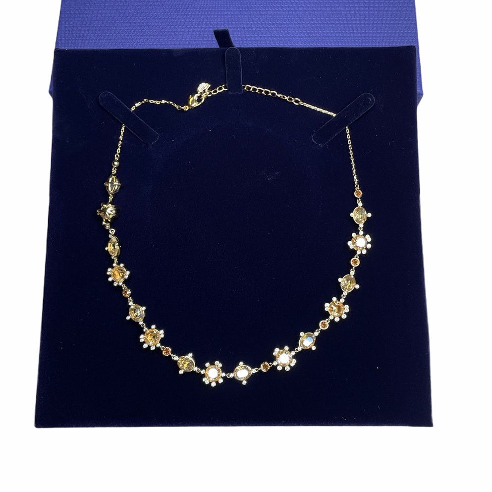 Swarovski Swarovski Olive All Round Necklace Multi Color Gold Plated Size ONE SIZE - 9 Thumbnail