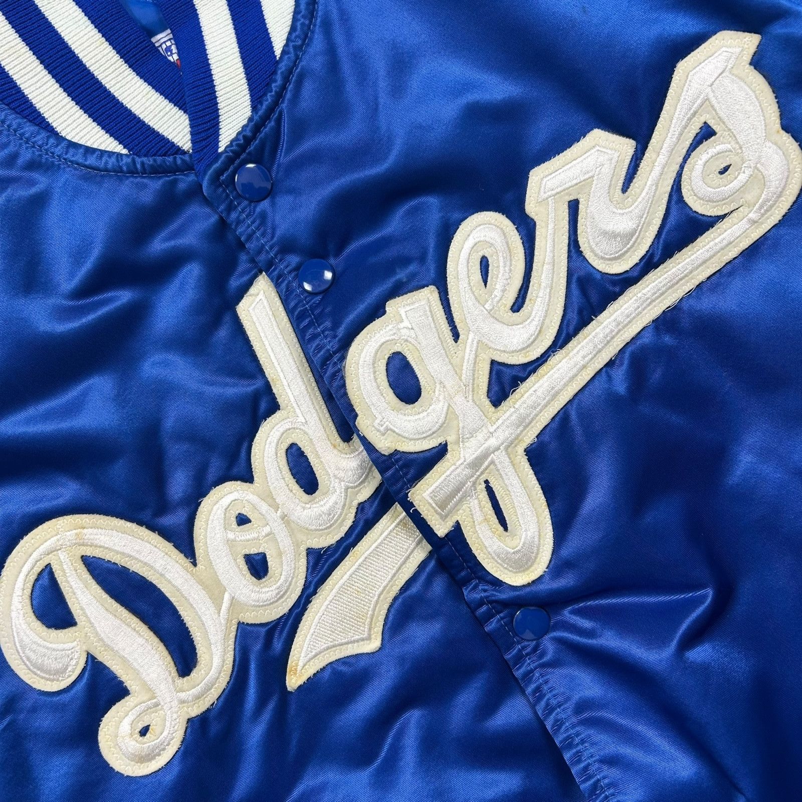 MLB RARE VTG 90s Dodgers Valenzuela 34 STARTER SATIN JACKET Size US M / EU 48-50 / 2 - 11 Thumbnail