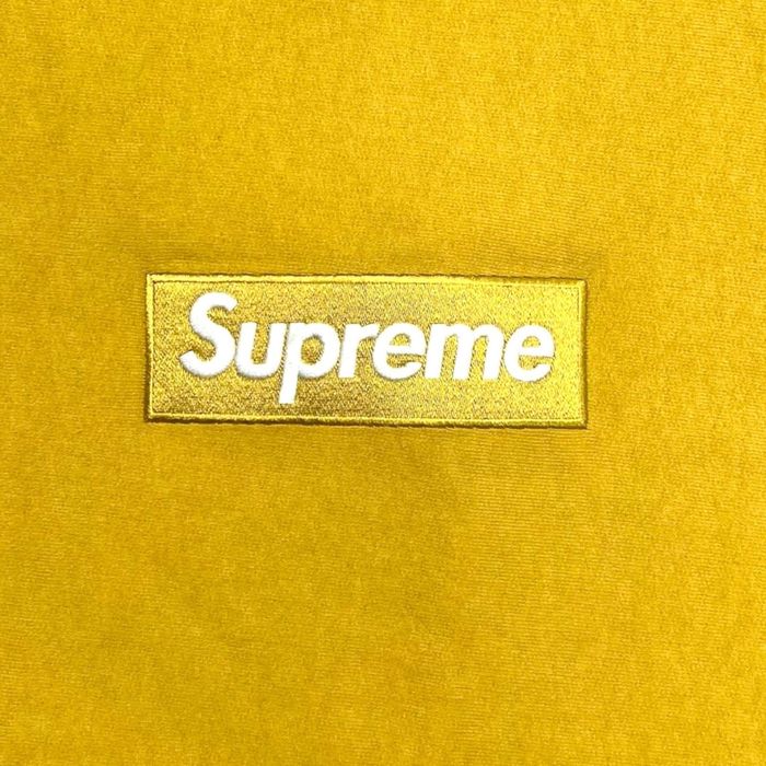 Supreme box hot sale logo mustard