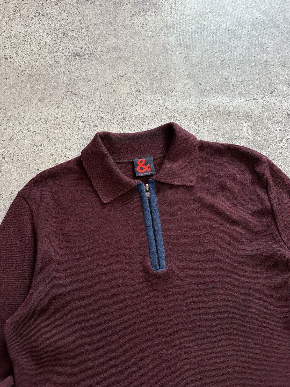 Dolce & Gabbana × Vintage Vintage Dolce & Gabbana 1/4 Zip Sweater Wool D&G Archival Size US S / EU 44-46 / 1 - 5 Thumbnail