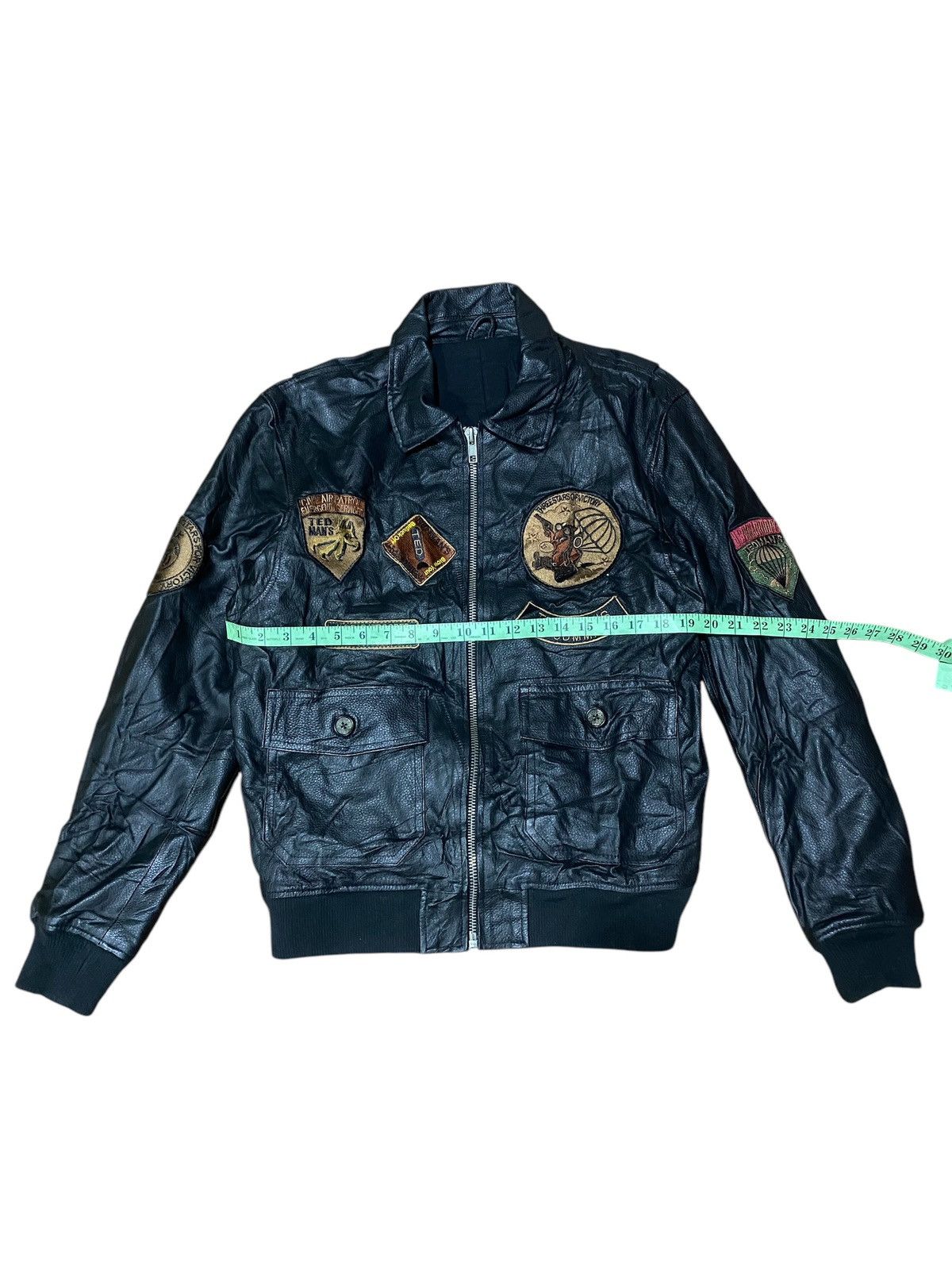 Tedman × Vintage Vintage Tedman Leather Flight Jacket Size US L / EU 52-54 / 3 - 14 Thumbnail