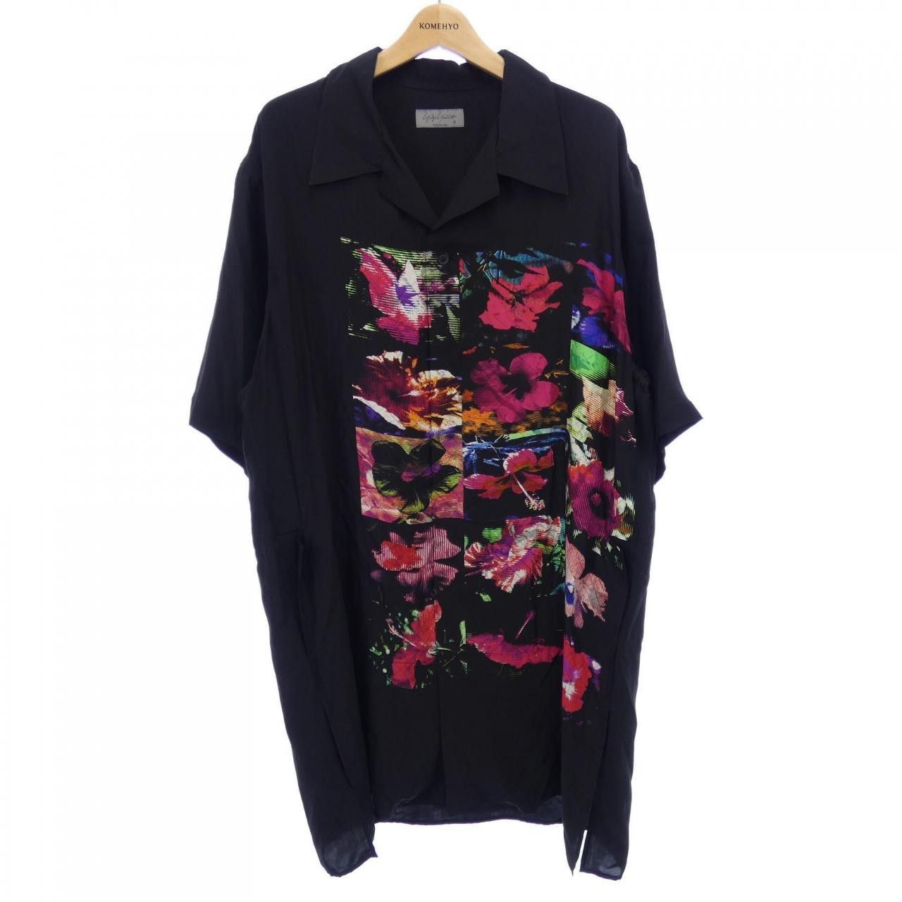 Other Yoji Yamamoto Pool Homme Yohji Yamamoto POUR HOMME S/S Shirt 100% Silk Shirt Textile Tops HG-B27-404 DUTY FREE for USA Size ONE SIZE - 1 Thumbnail