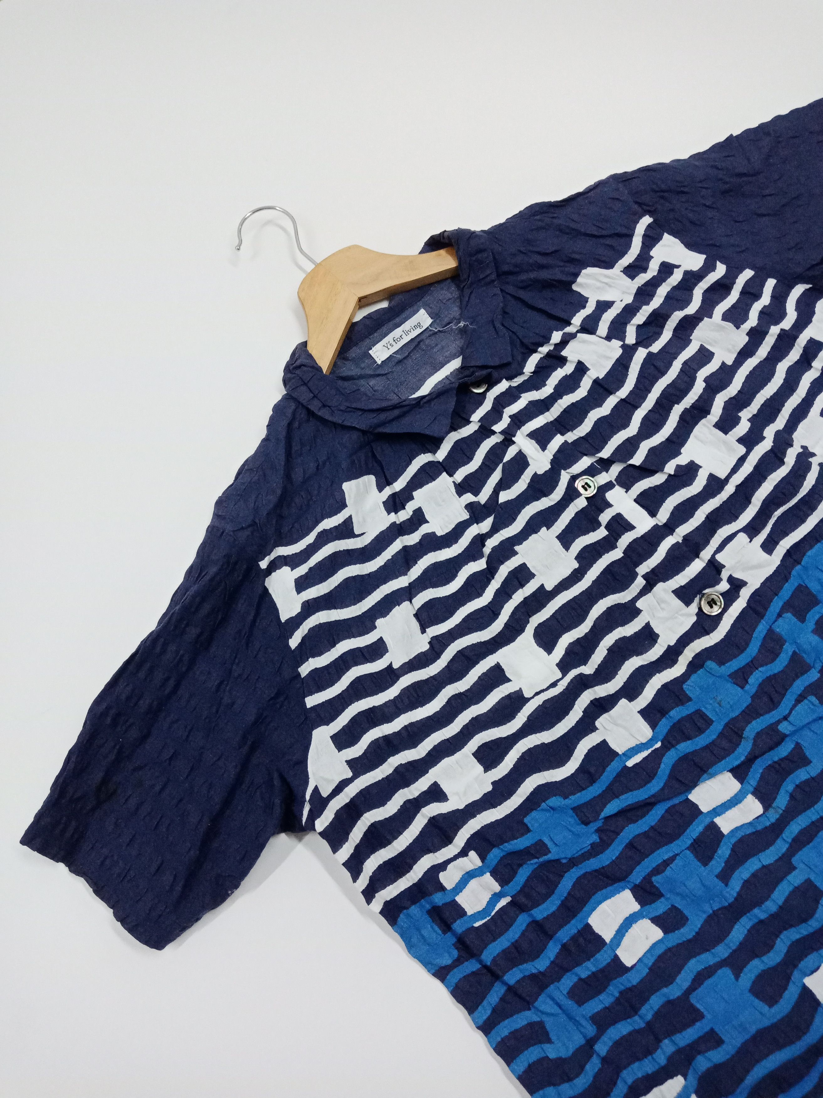 Y's for Men × Yohji Yamamoto Ys for Living Linen Traditional Abstract #C Size US L / EU 52-54 / 3 - 4 Thumbnail