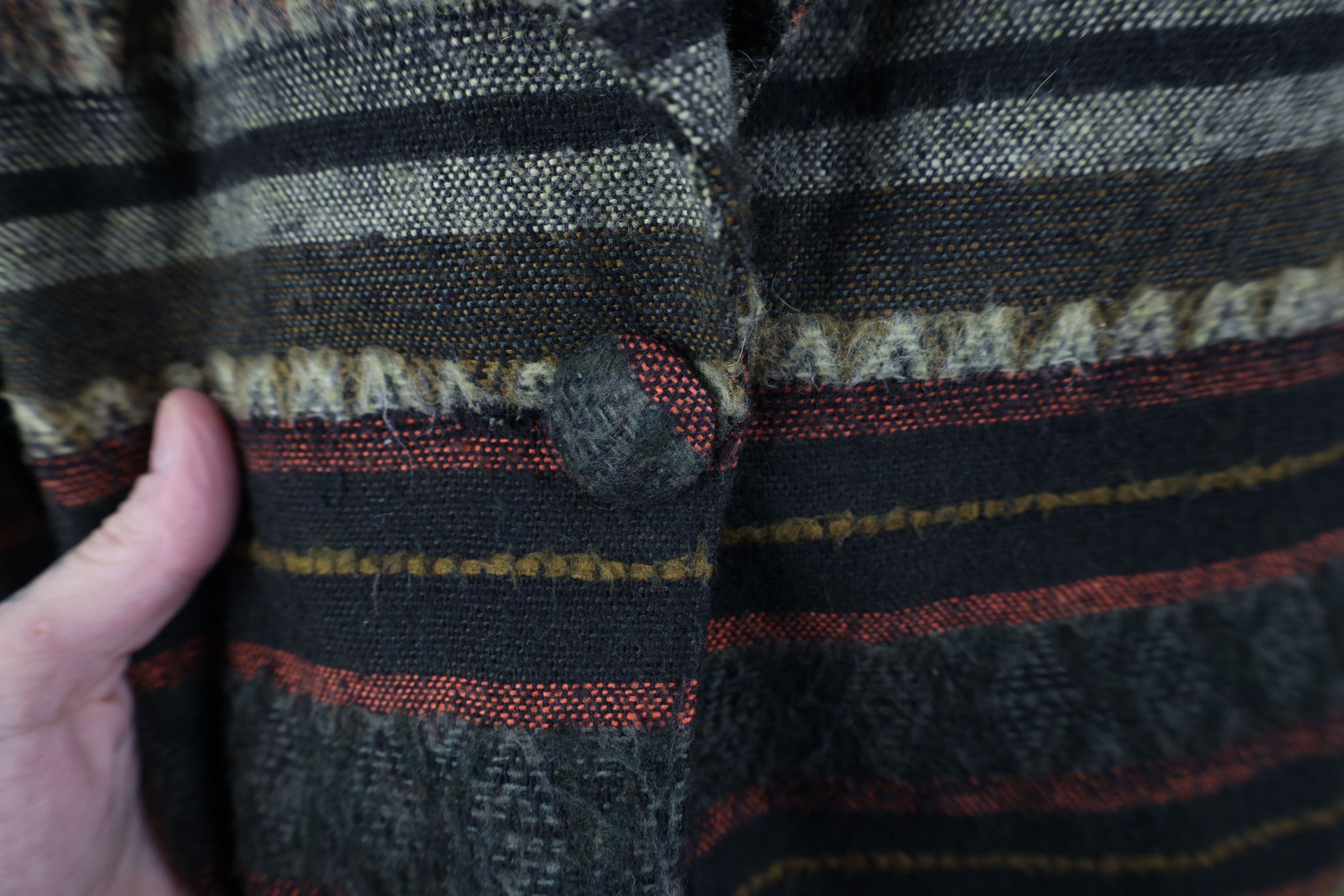 Vintage Vintage 90s Streetwear Tone Knit Suit Coat Blazer Jacket Size L / US 10 / IT 46 - 4 Thumbnail
