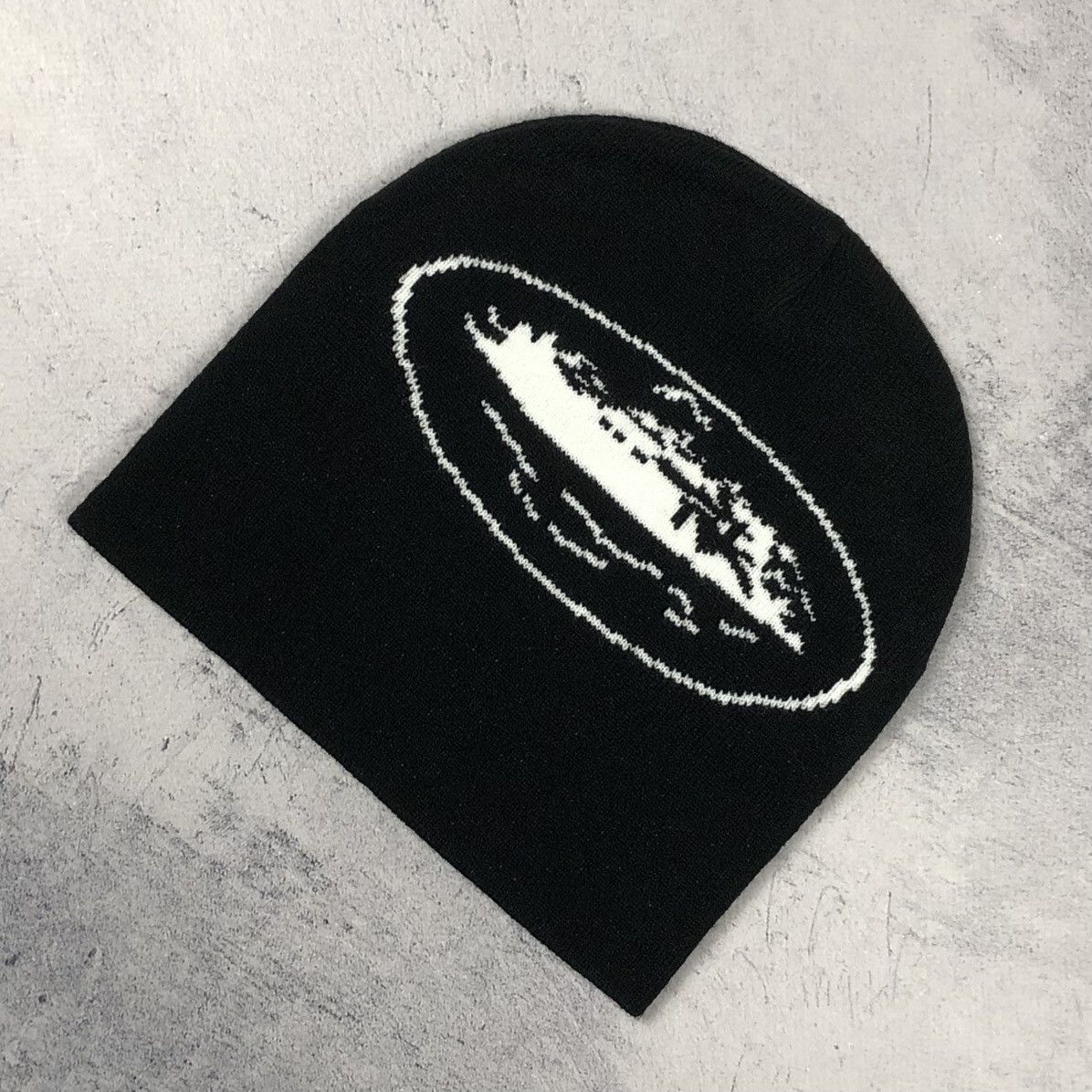 Corteiz Y2K Corteiz Alcatraz Graphic Beanie Black Hat gorpcore Size ONE SIZE - 3 Thumbnail