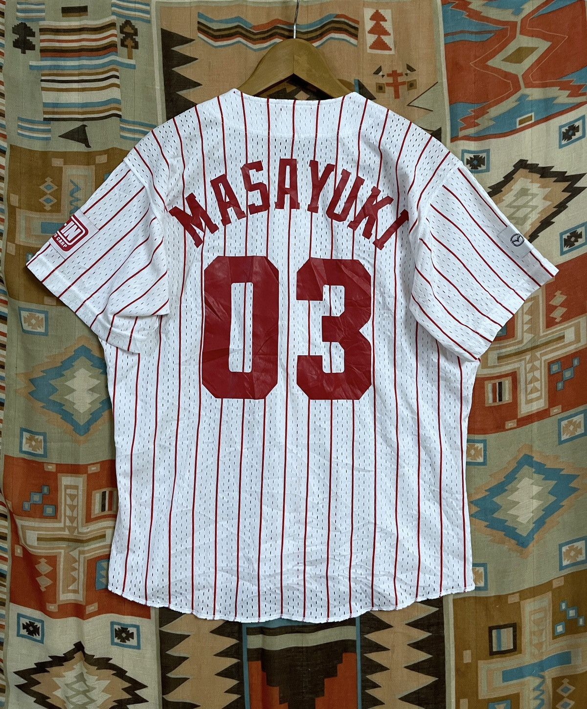 Mizuno × Vintage Vintage Baseball Jersey J League Hiroshima Carp M Mazda Rare Size US M / EU 48-50 / 2 - 11 Thumbnail