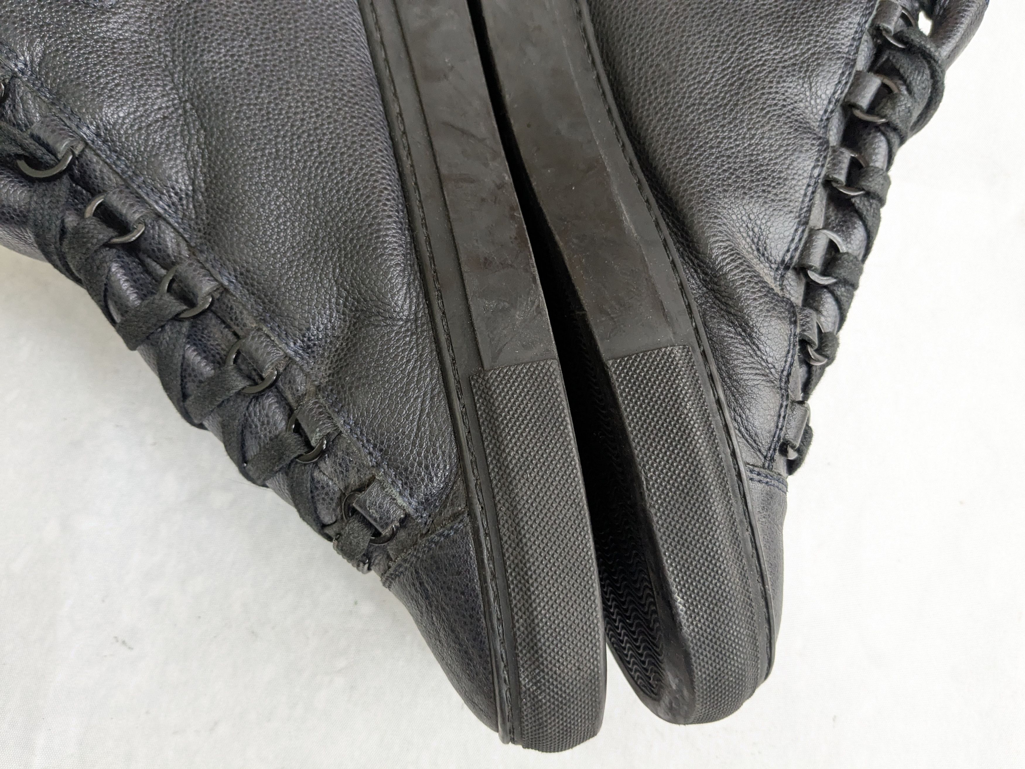 Balenciaga Balenciaga Arena Navy Blue Black 7 40 High Tops Leather Size US 8 / EU 41 - 10 Thumbnail