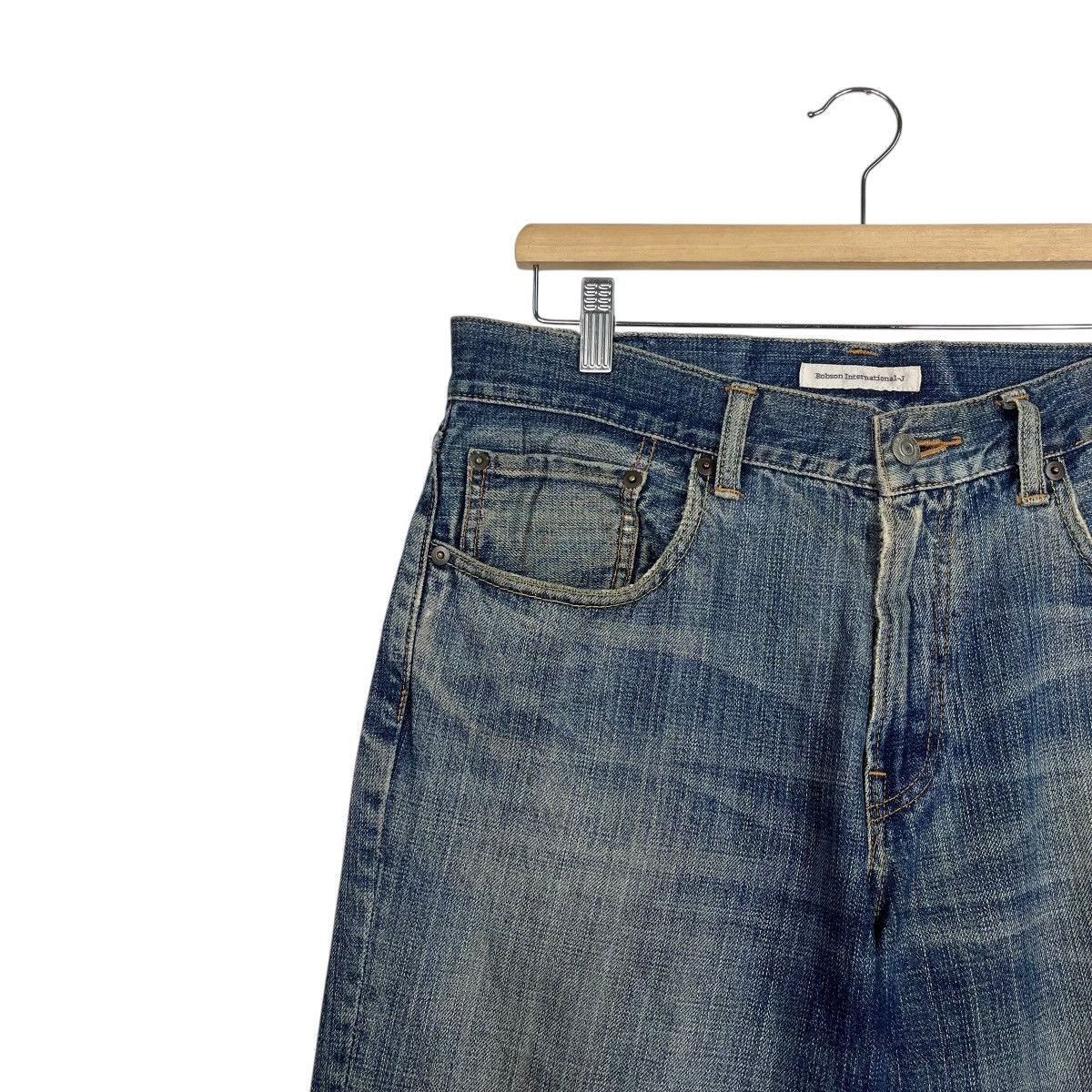 Japanese Brand Vintage Bobson Workwear Denim Jeans Size US 34 / EU 50 - 6 Thumbnail