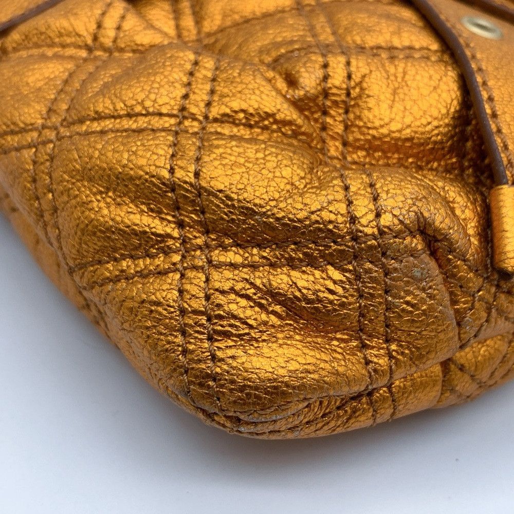 Marc Jacobs MARC JACOBS Quilted Kristina Metallic Orange Crossbody Bag Size ONE SIZE - 7 Thumbnail
