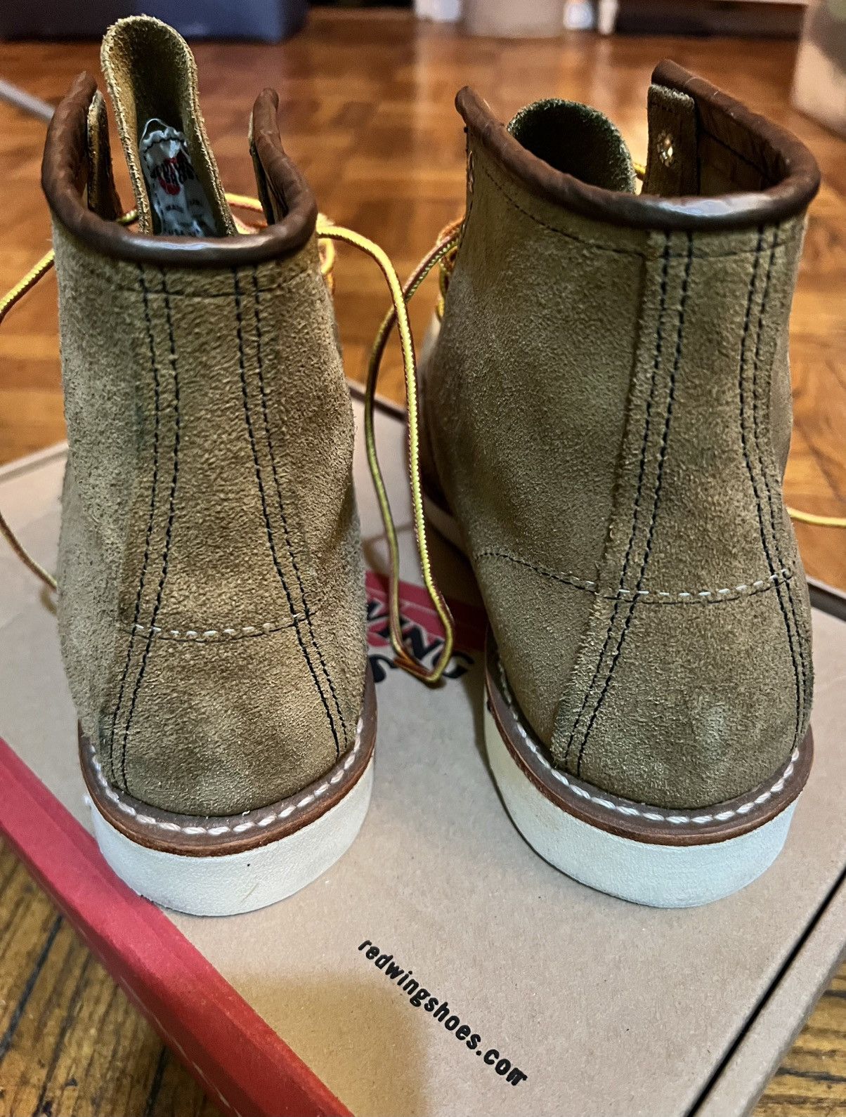 Red Wing Red Wing Classic Moc Toe 8881 08881-0 Mens Boots Olive Size US 8 / EU 41 - 3 Thumbnail