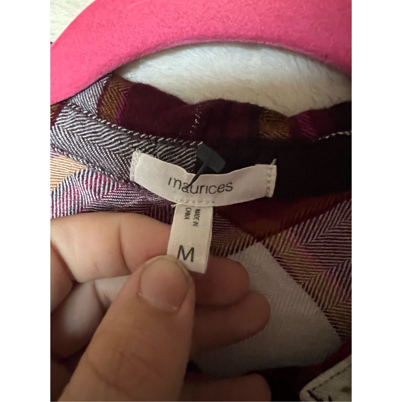 Other Maurices Multi-Colored Plaid Button Down Top Woman’s Size Me Size M / US 6-8 / IT 42-44 - 6 Thumbnail