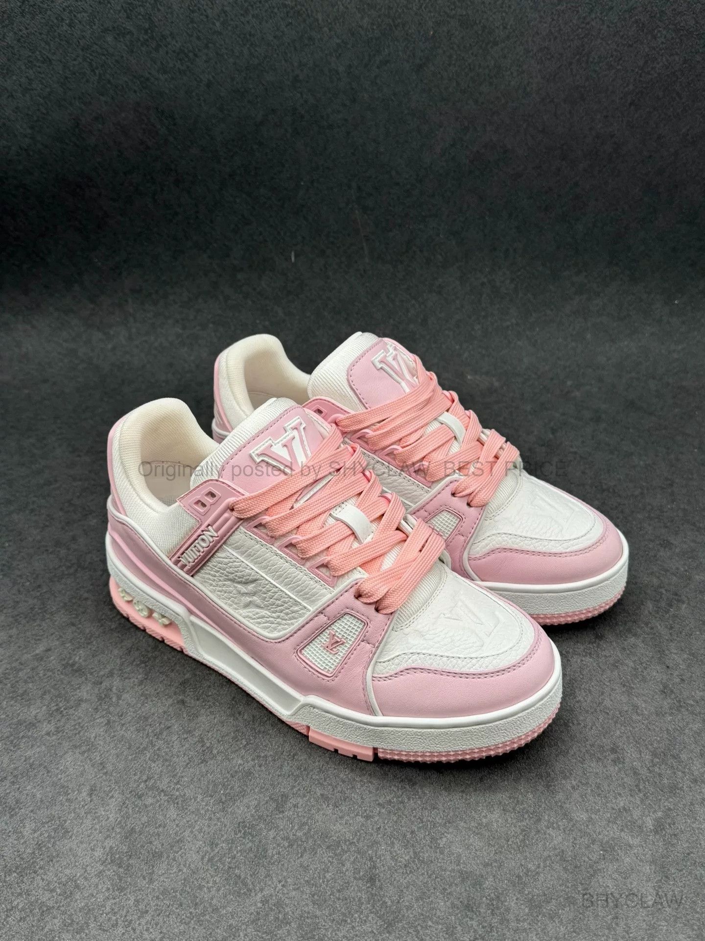 Louis Vuitton Louis Vuitton Trainer Rose Pink Leather BFAJLMN515 Size US 5 / IT 35 - 9 Thumbnail