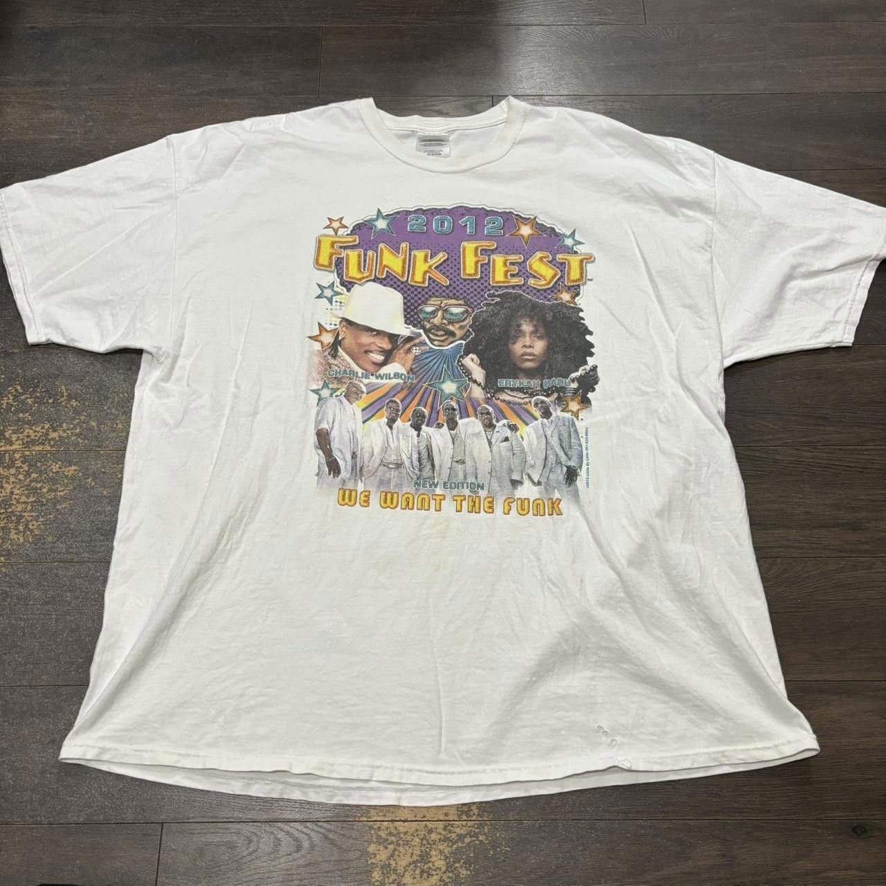 Designer vintage funk fest we want the funk t shirt 2012 XXXL Size US XXL / EU 58 / 5 - 3 Thumbnail