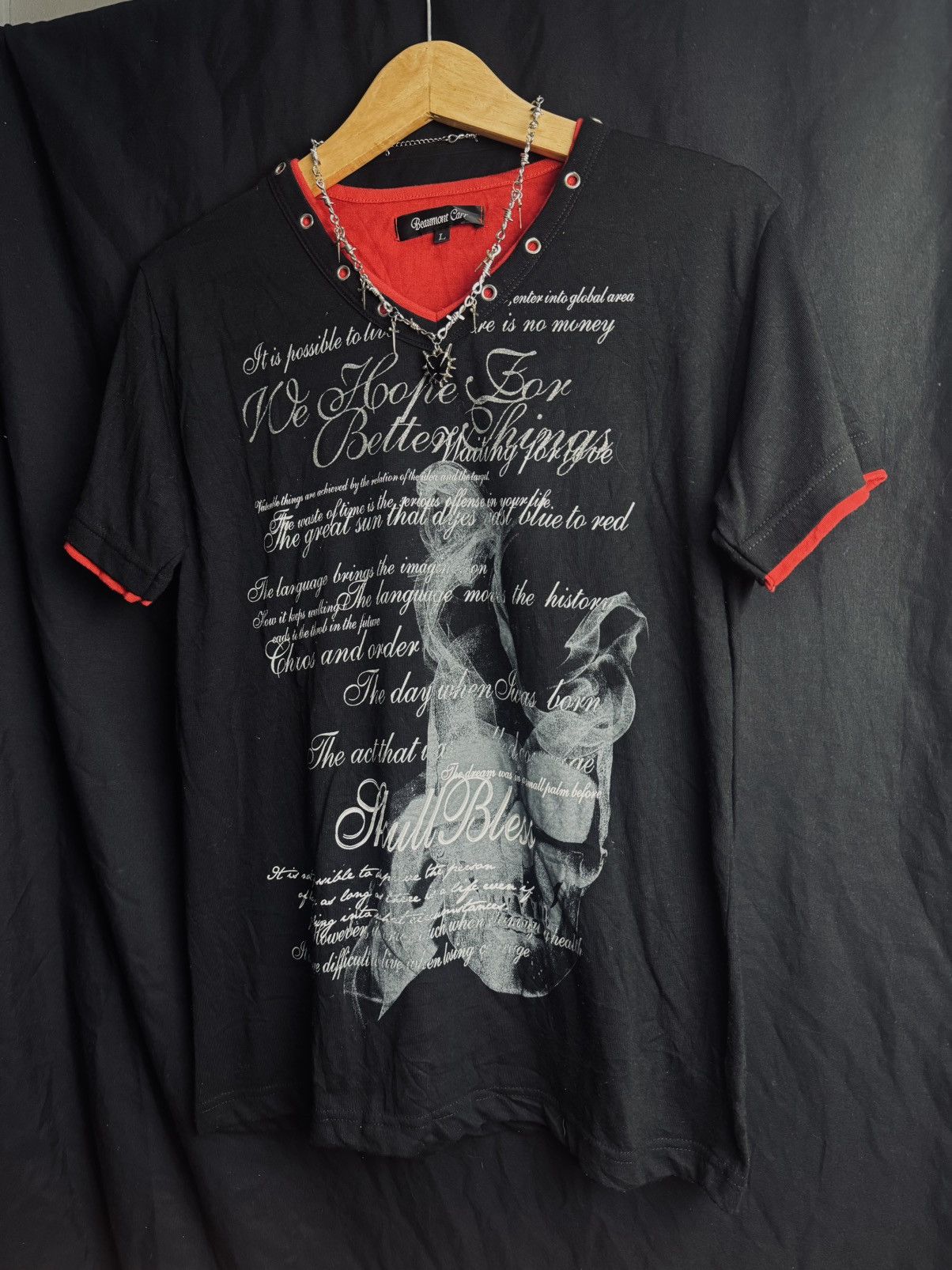 Yasuyuki Ishii Vkei Japanese Beaumontcarr Poem Smoke Tees Size US L / EU 52-54 / 3 - 2 Thumbnail