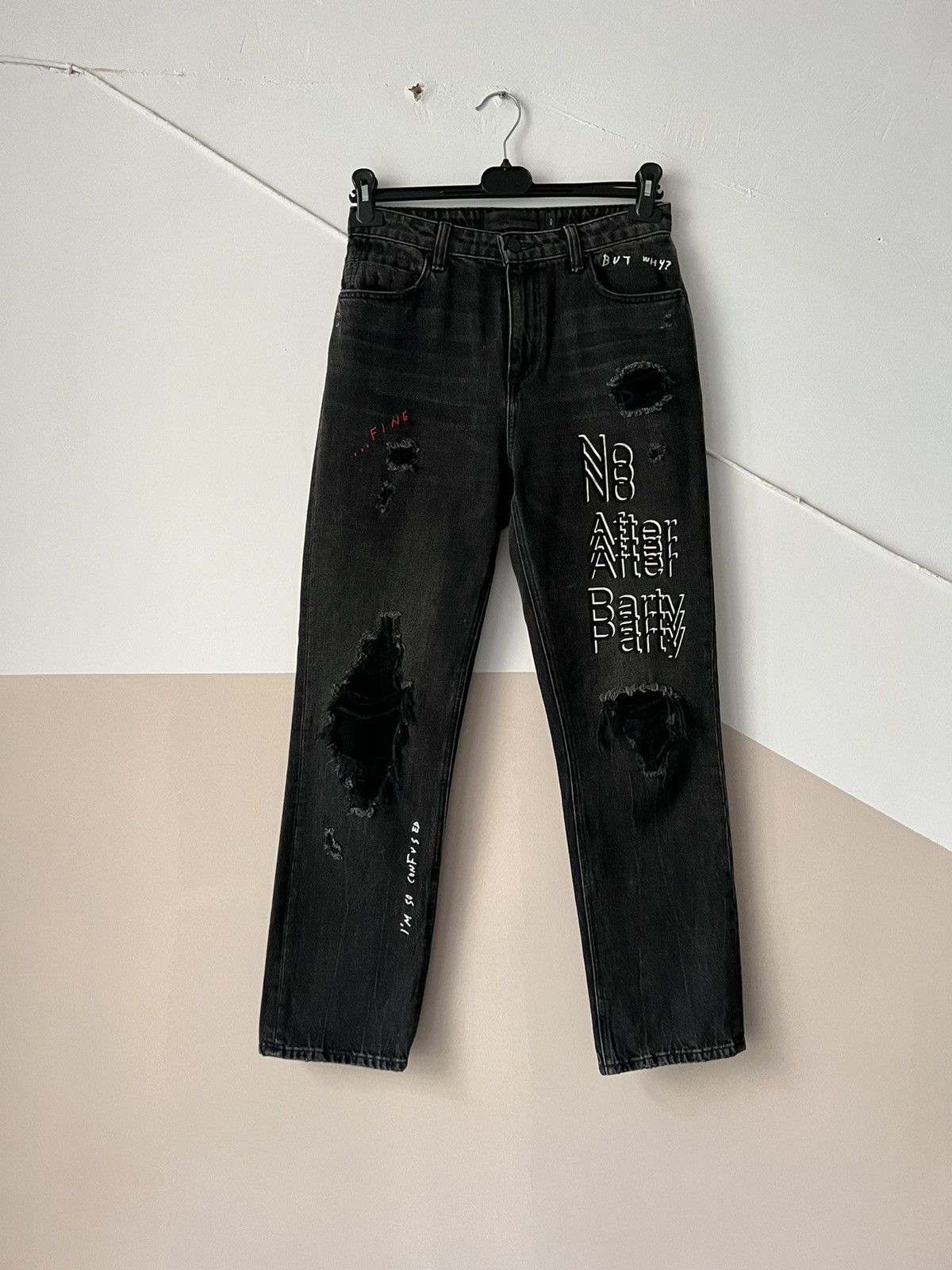 image of Alexander Wang “No After Perty” Jeans in Black, Women's (Size 27)