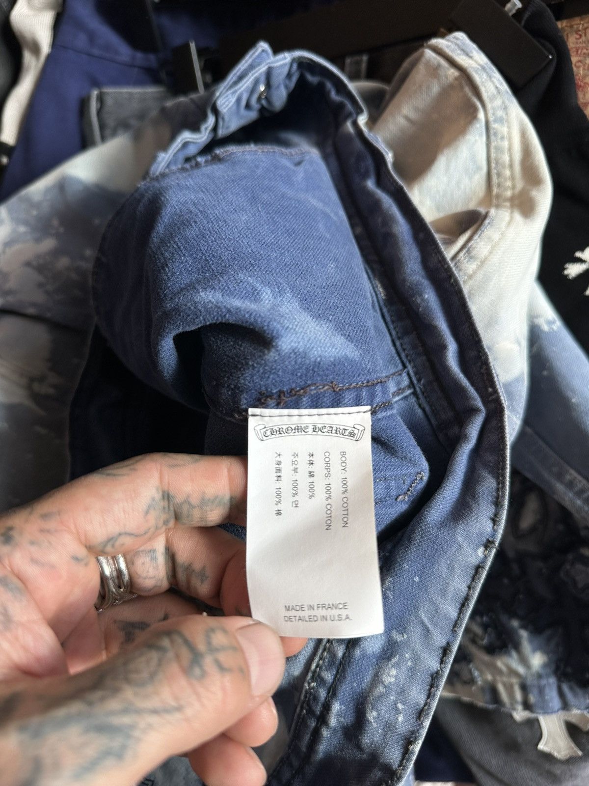 Chrome Hearts Chrome Hearts 100 cross patch jeans size 30 Size US 30 / EU 46 - 13 Thumbnail
