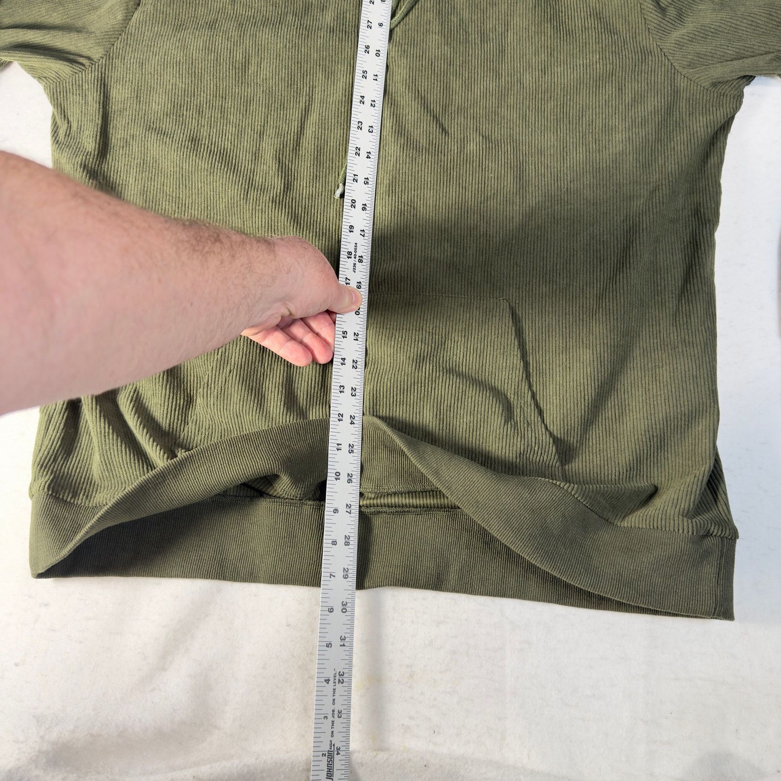 Other Coofandy Men XL Ribbed Hoodie Olive Green Pullover Casual Size US XXL / EU 58 / 5 - 8 Thumbnail