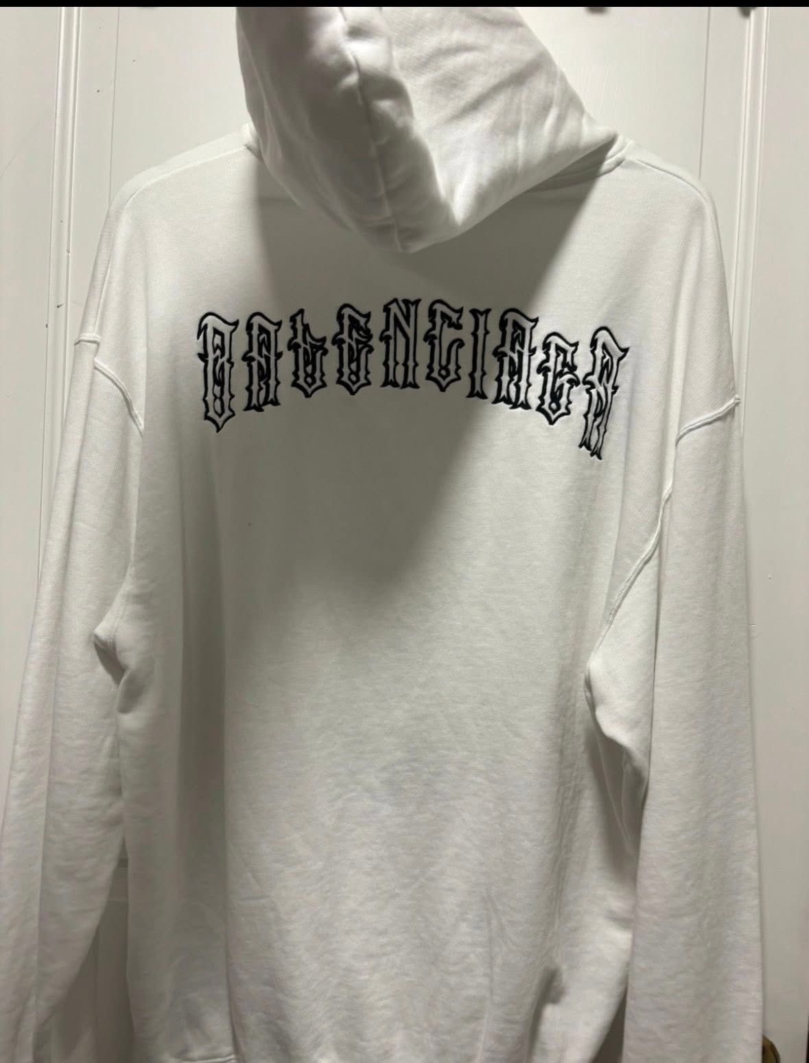 Balenciaga Goth logo hoodie Size US L / EU 52-54 / 3 - 1 Thumbnail