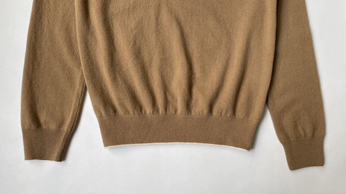 Comme des Garcons A/W 04 Camel Wool V Neck Sweater Size US M / EU 48-50 / 2 - 6 Thumbnail