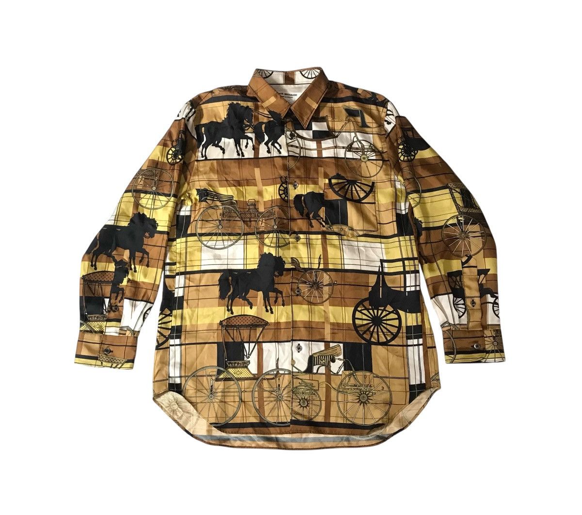 Junya Watanabe Junya watanabe cdg AD2016 flowy printed button up Size US S / EU 44-46 / 1 - 1 Thumbnail
