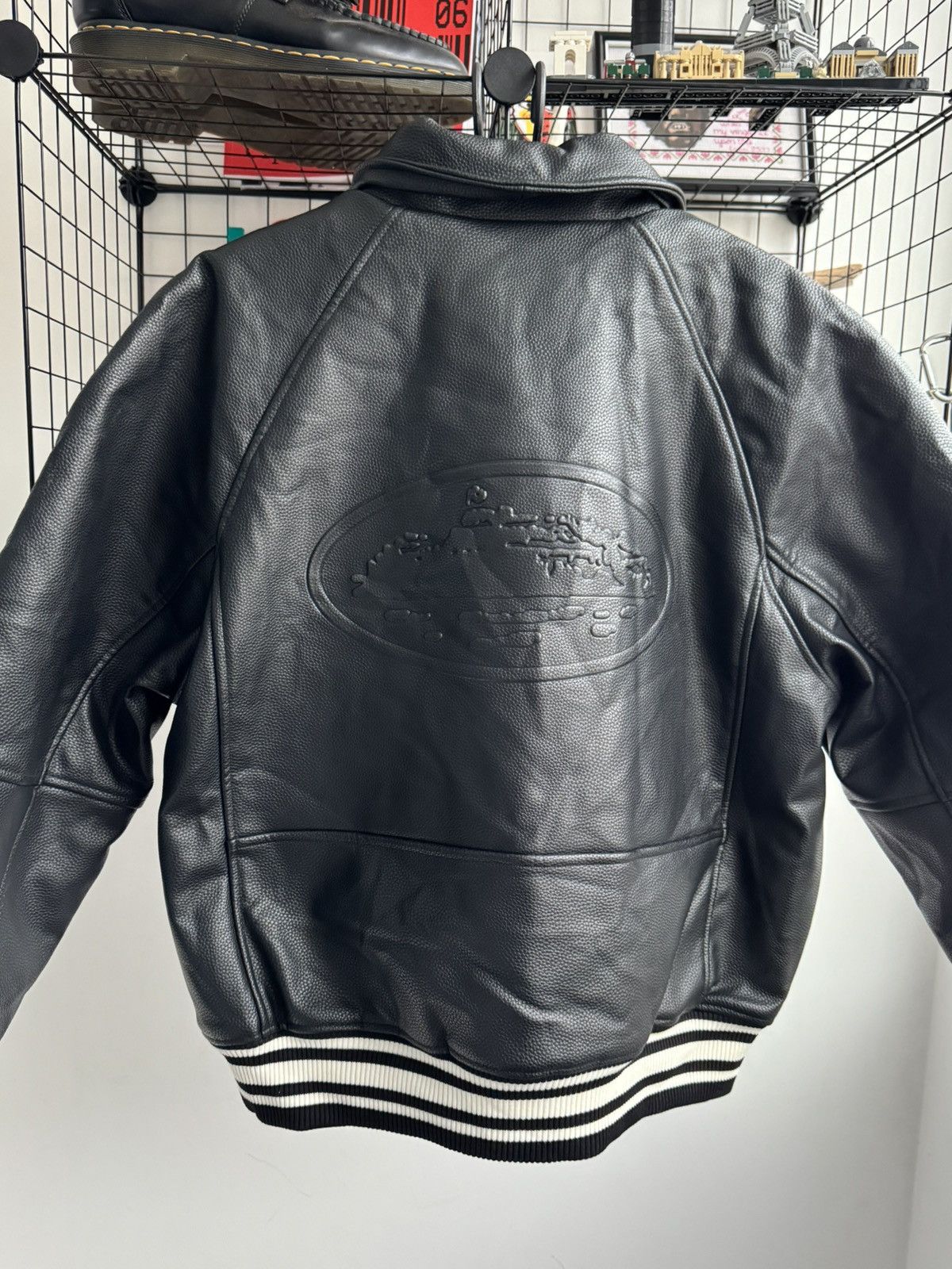 Corteiz Corteiz Skydive Leather Jacket Bomber Black Size US L / EU 52-54 / 3 - 6 Thumbnail