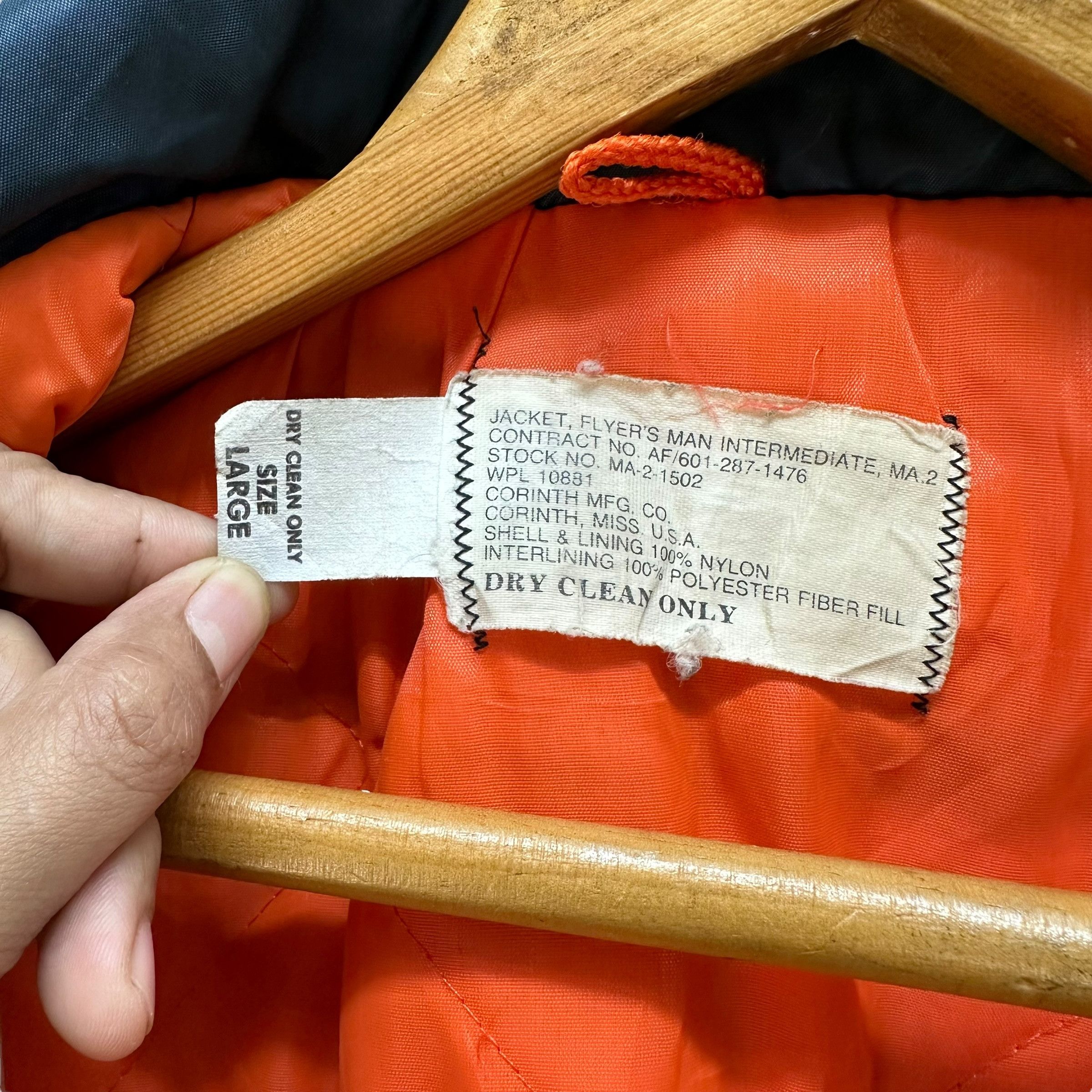 Vintage 80’s CORINTH Usa MA 2 Bombers Jacket Flight Jacket #A67-1609 Size US L / EU 52-54 / 3 - 10 Thumbnail