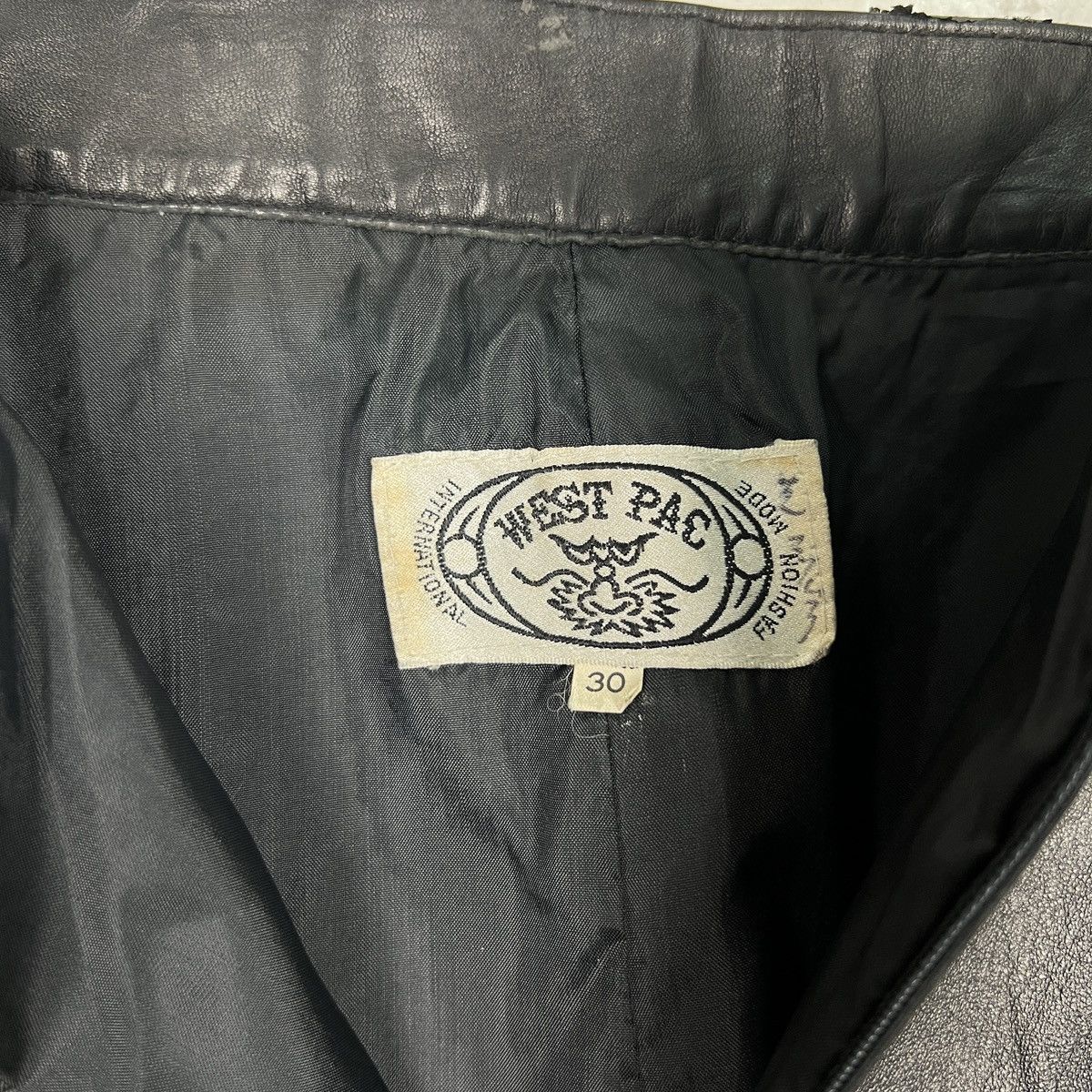 Genuine Leather 🔥 VINTAGE WEST PAC TROUSER LEATHER PANTS Size US 30 / EU 46 - 11 Thumbnail