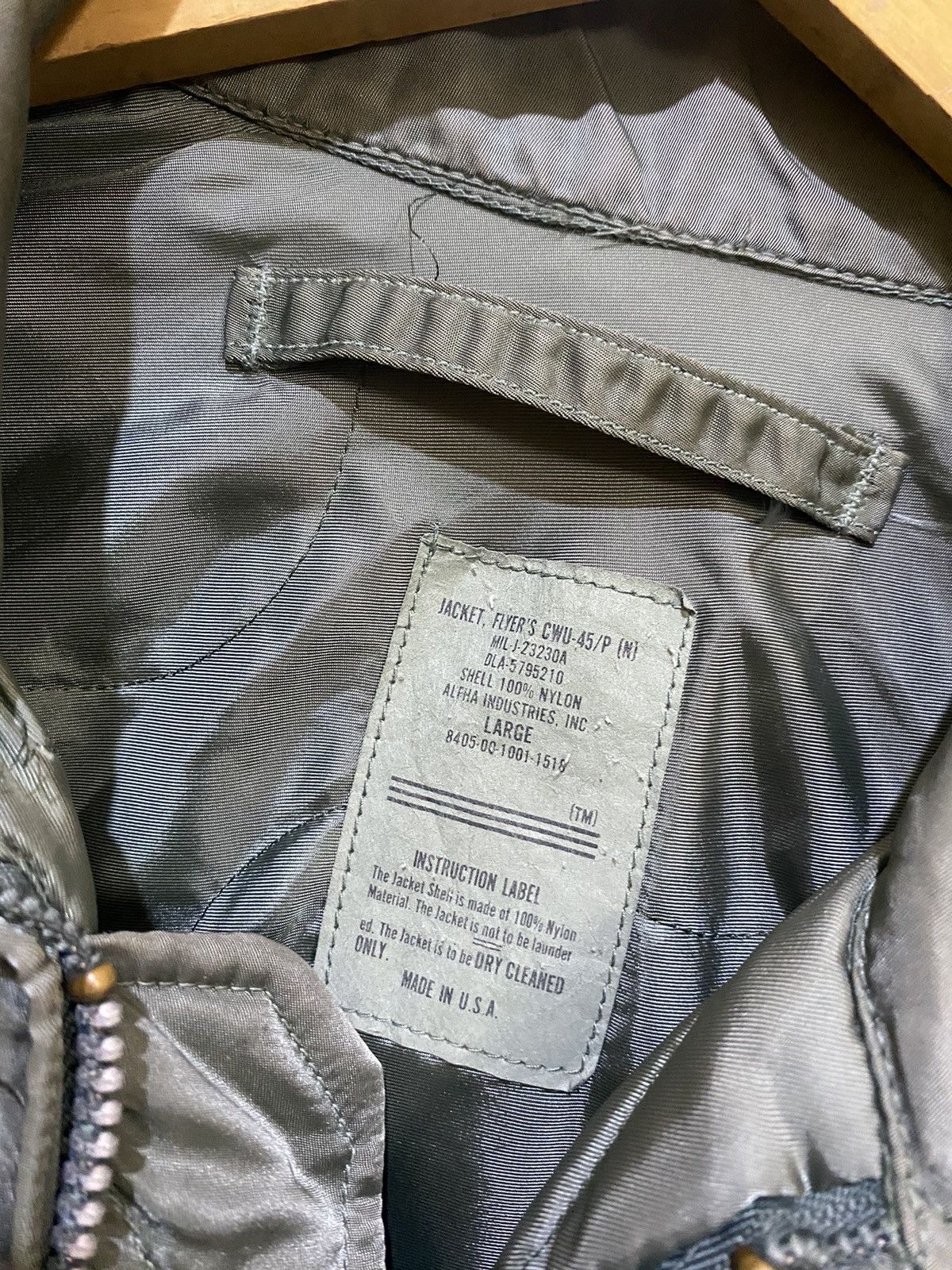 Alpha Industries CWU 45 VINTAGE ALPHA INC JACKET BOMBER Size US L / EU 52-54 / 3 - 2 Thumbnail