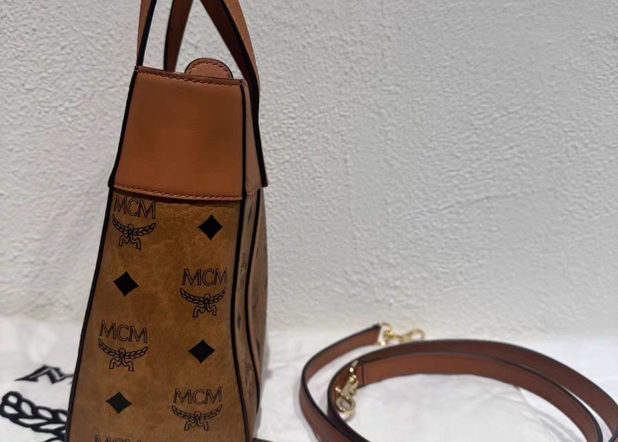 MCM MCM new cognac basket tote bag J38 Size ONE SIZE - 2 Thumbnail