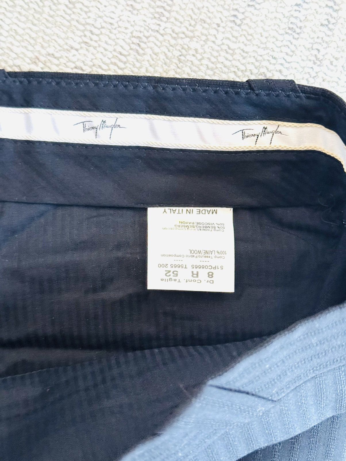 Thierry Mugler Vintage Thierry Mugler black slacks sz 52 Size 52R - 10 Thumbnail