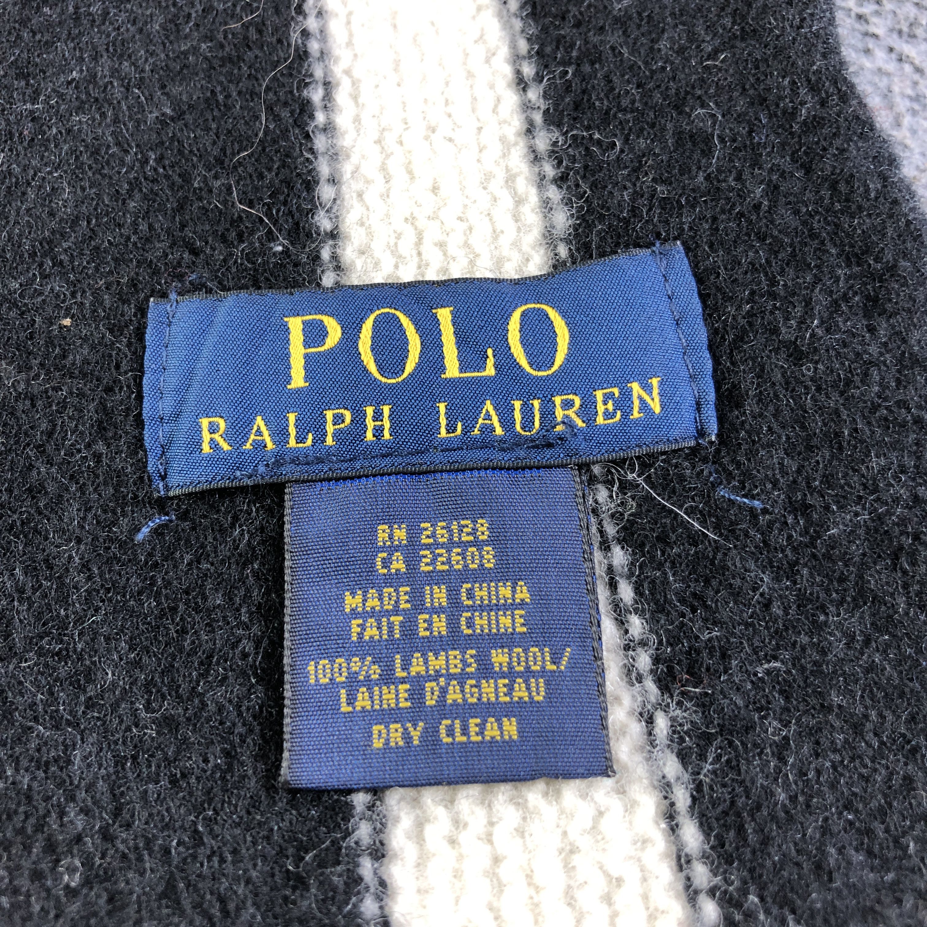 Polo Ralph Lauren Polo Ralph Lauren Striped Wool Scarf Muffler V2718 Size ONE SIZE - 6 Thumbnail